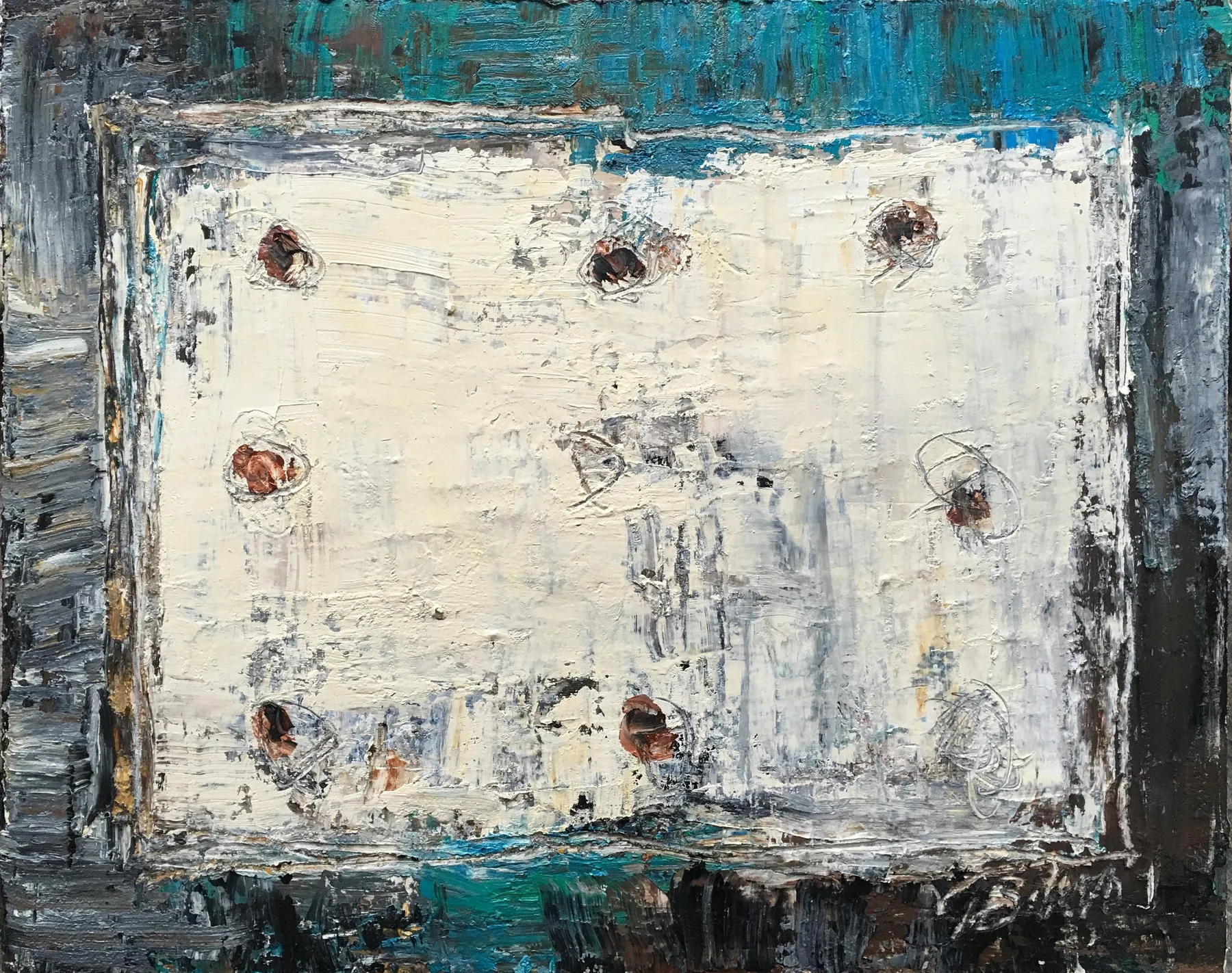 Untitled (162-21), González Bravo, 2015, Oil on canvas