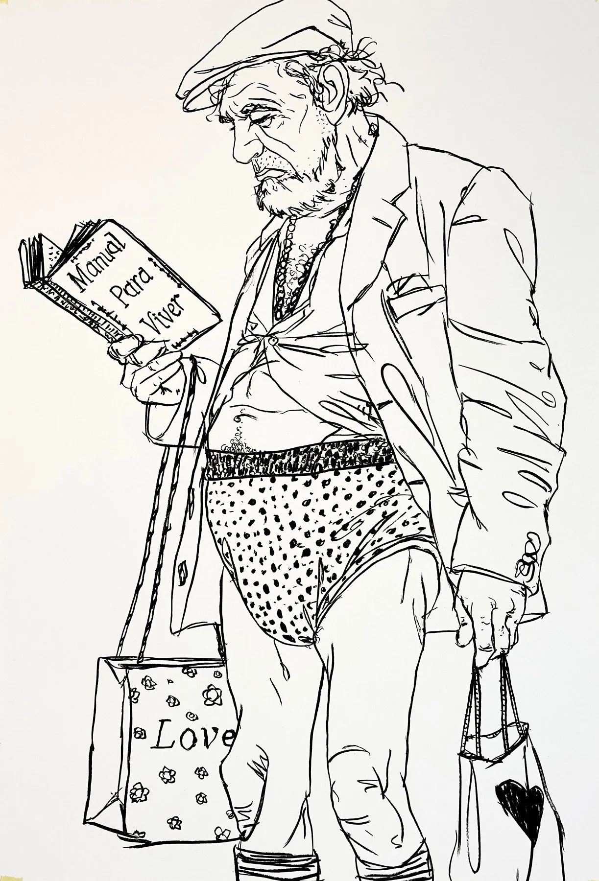 Untitled (P119-09), Amaro della Quercia, 2025, Charcoal on paper
