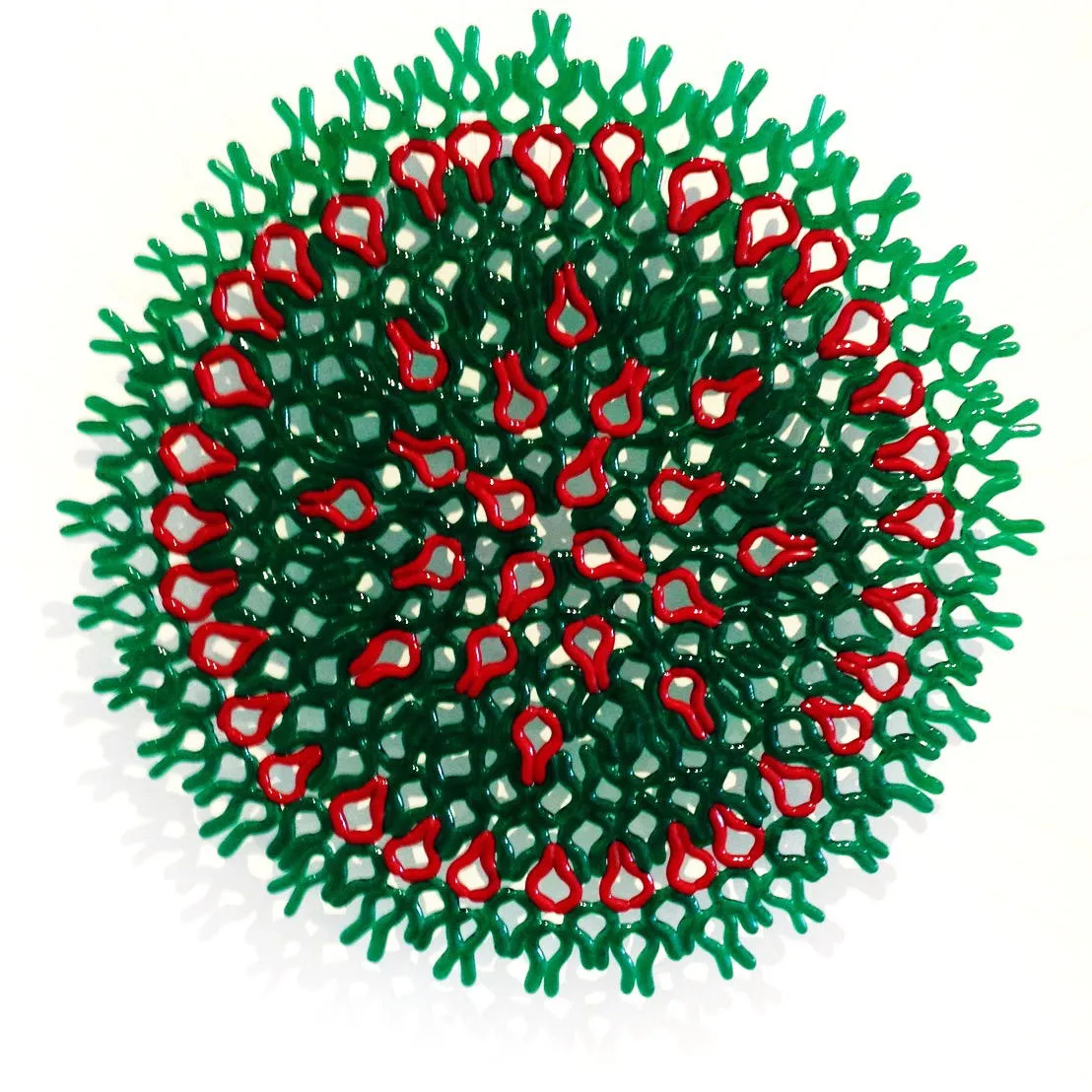 Rosáceas VIII, Manuela Castro Martins, 2016, Cast glass