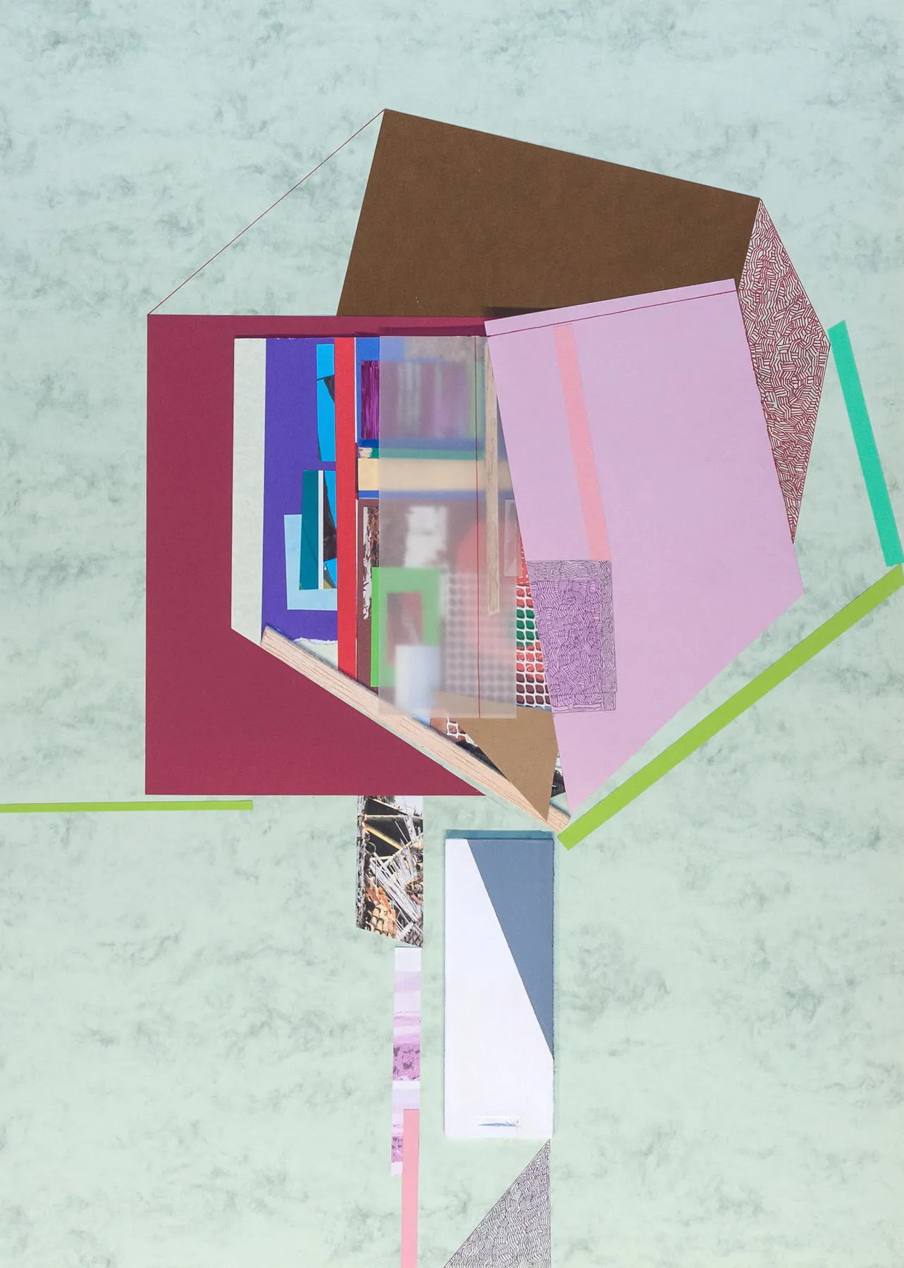 Heavy drawing #35, Ana Pais Oliveira, 2017, Mixed media on card