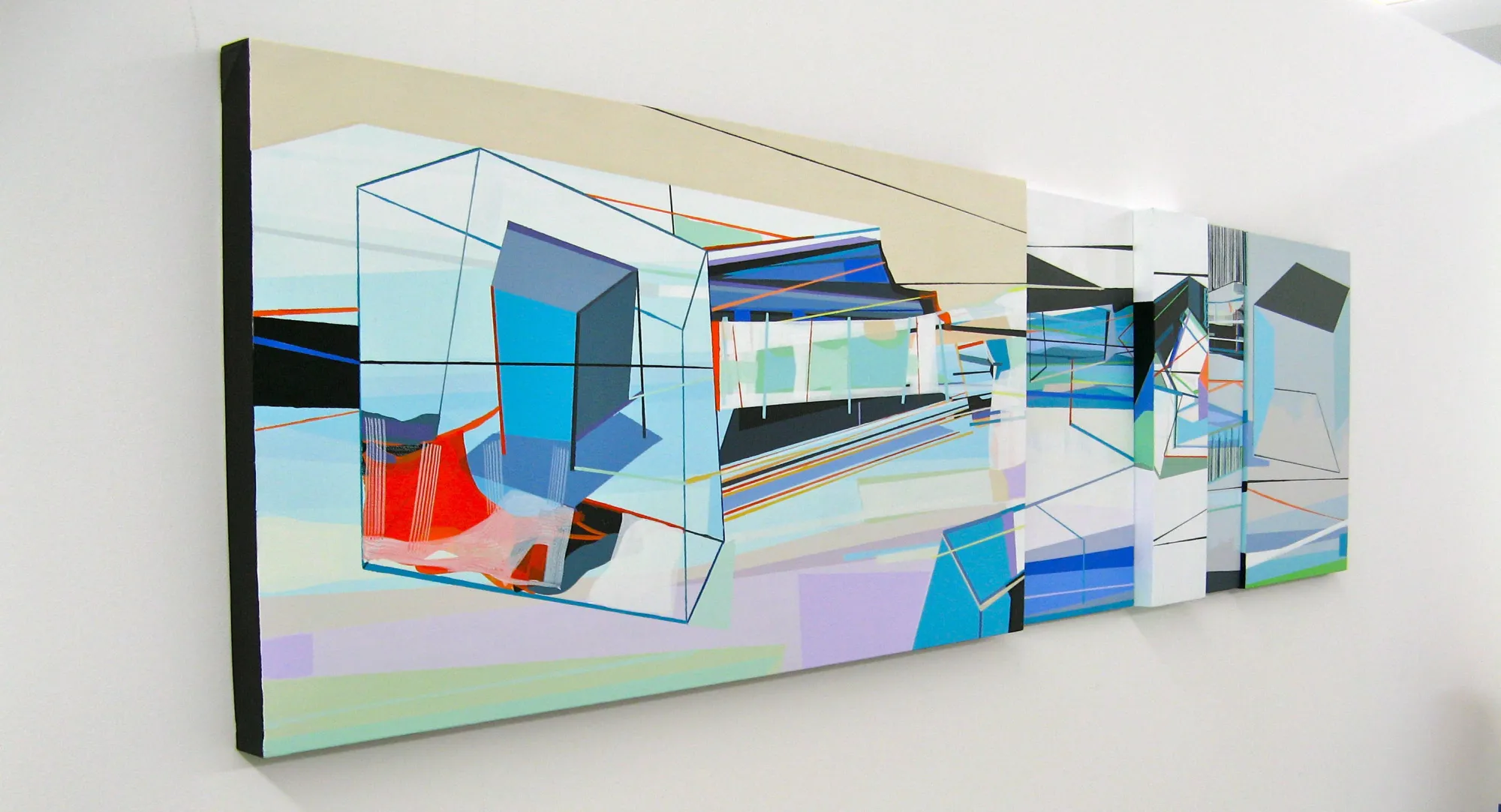 Neighborhood #4, Ana Pais Oliveira, 2013, Acrylic on canvas