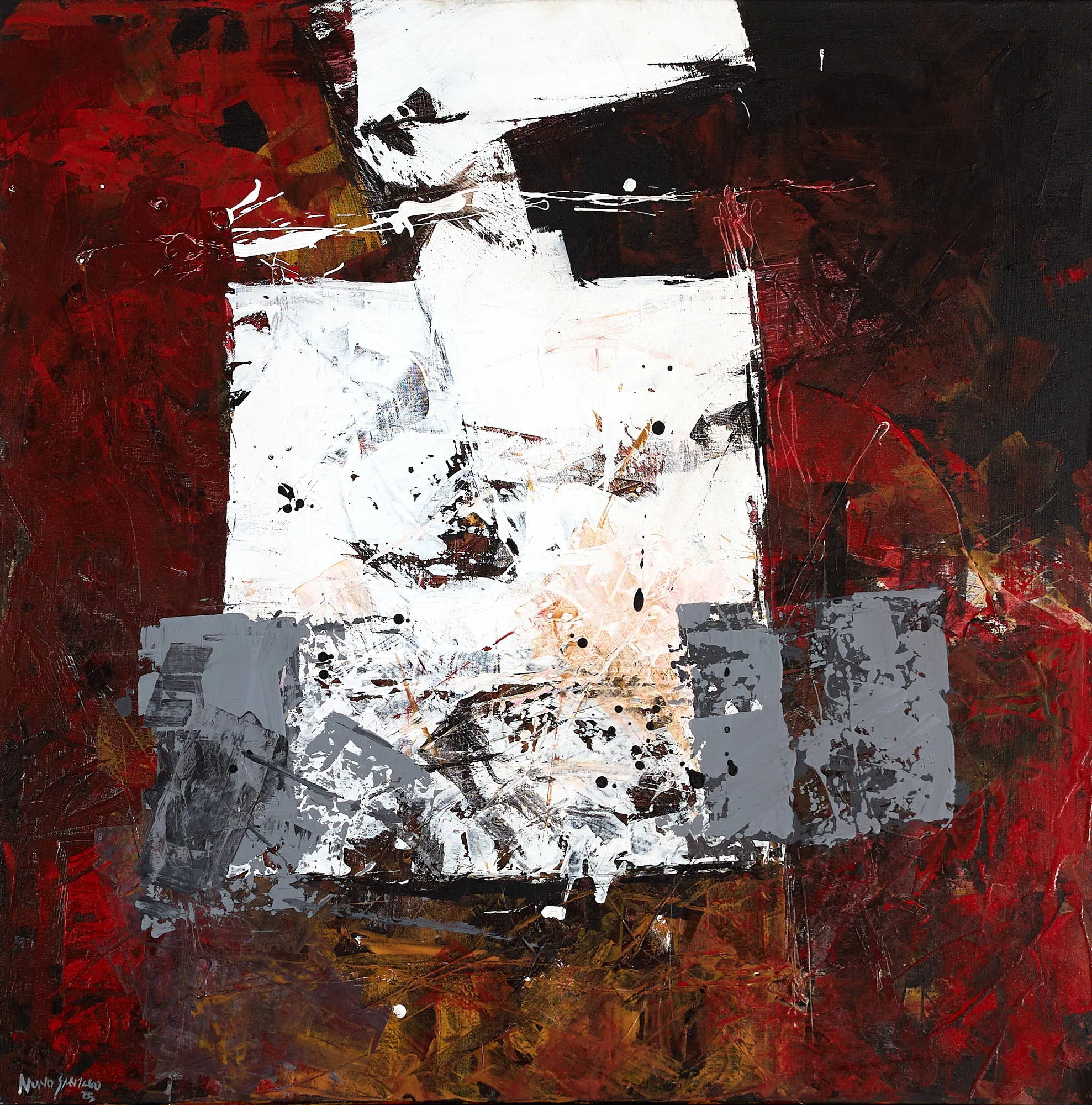 Untitled (292-12), Nuno Santiago, 2025, Mixed media on canvas