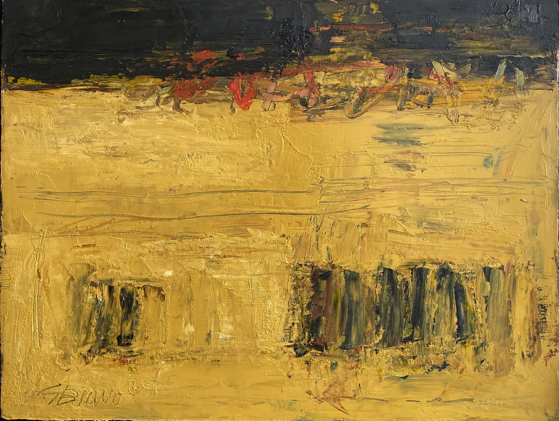 Untitled (P104-29), González Bravo, 2022, Oil on paper