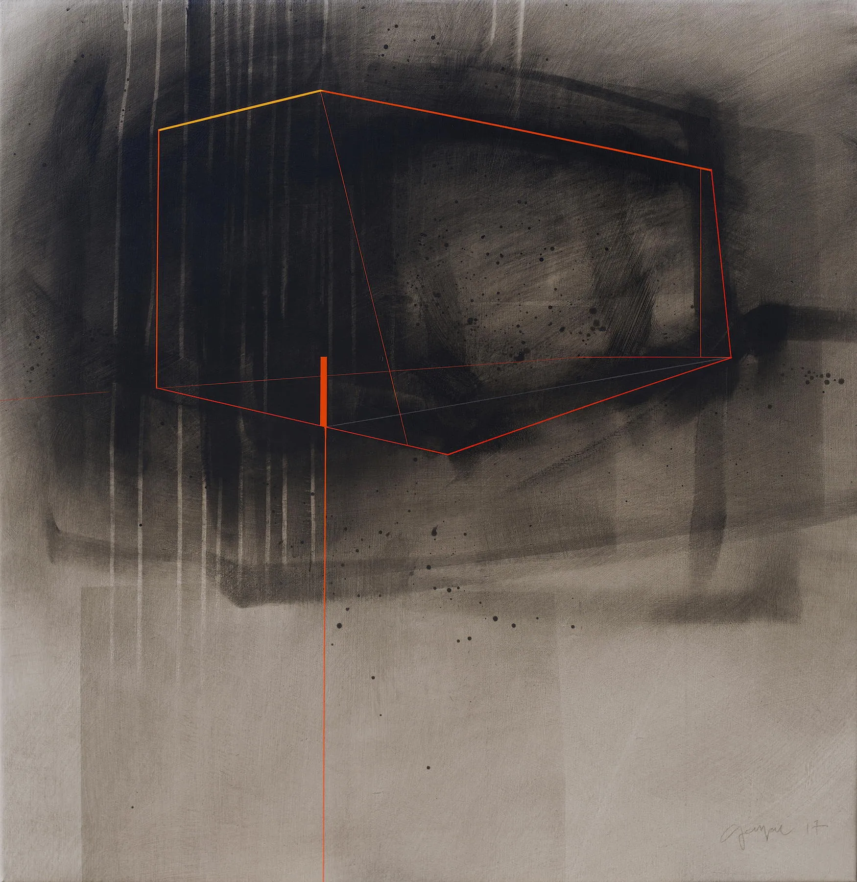 Separated Land #74, Fernando Gaspar, 2017, Acrylic on canvas