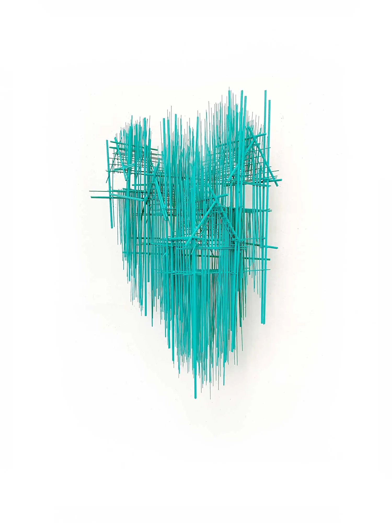 En Construcción III, David Moreno, 2019, Steel, silver and paint