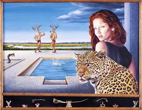 Summer Games 1, Margarida Kendall, 2002, Oil on wood