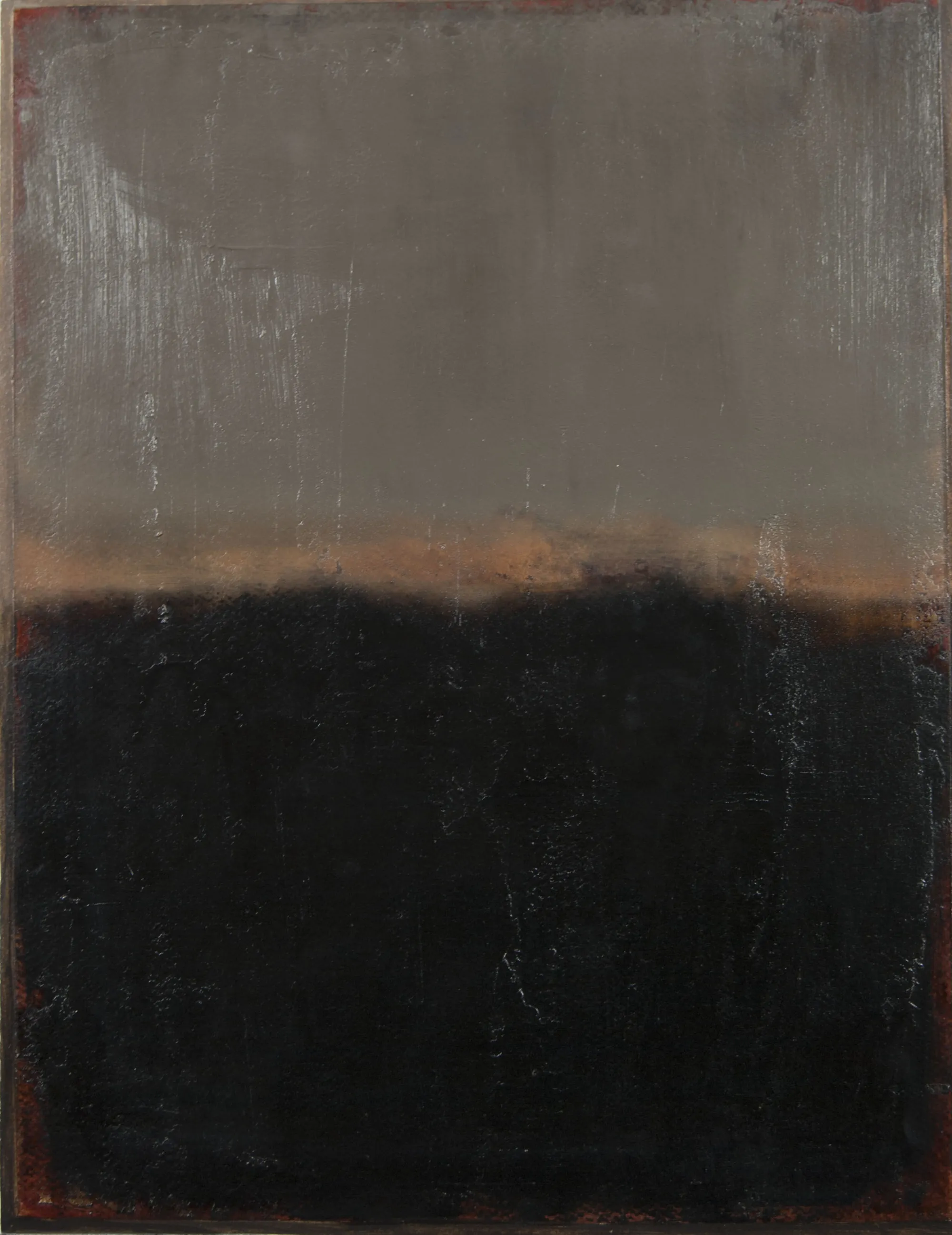 A.P.20-472 (Nocturne III), Branislav Mihajlović, 2020, Oil on paper mounted on wood