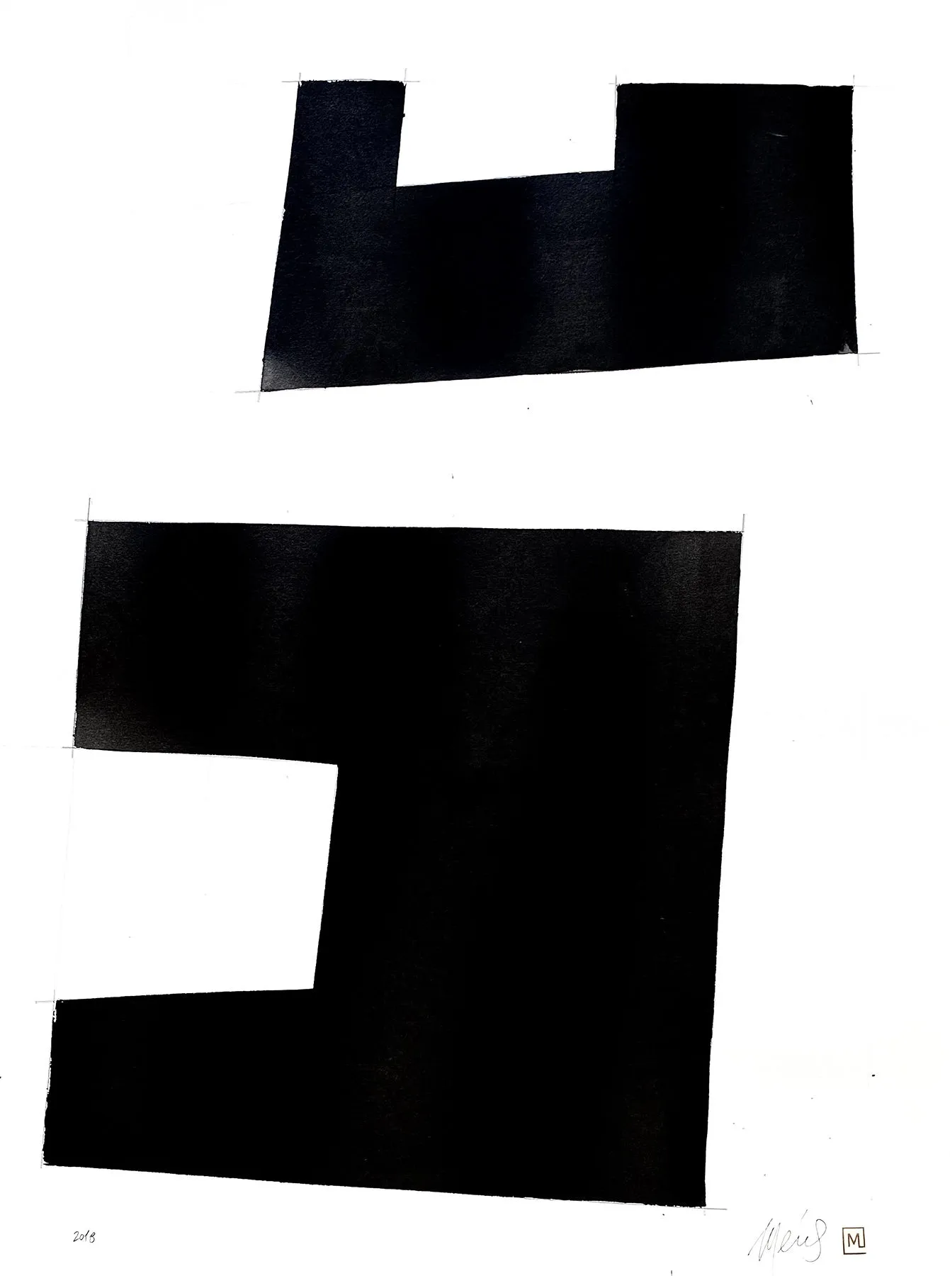 Série Herencia (262-31), Gustavo Mendez-Lizka, 2018, Mixed media on paper