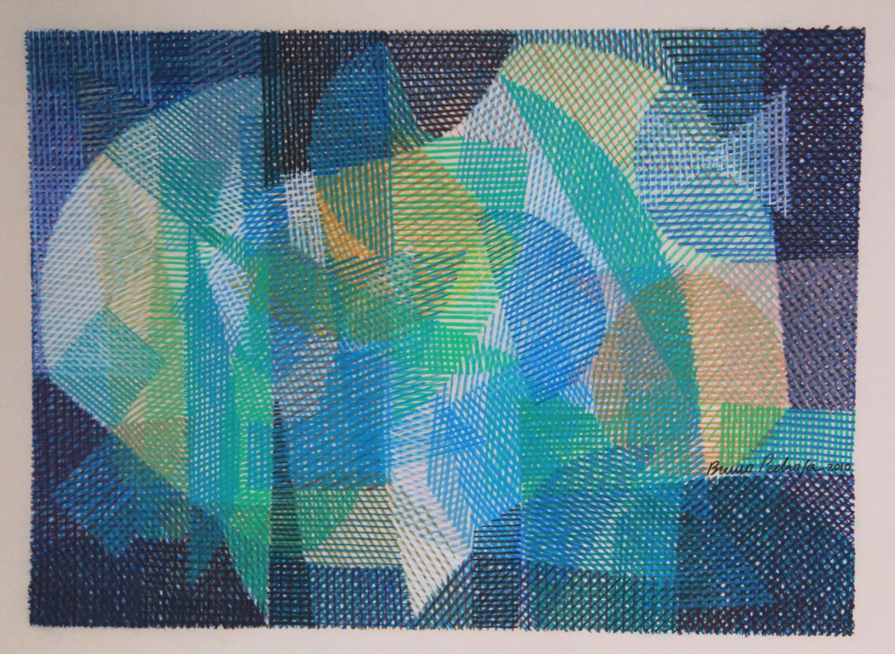 Veredas da Vida, Bruno Pedrosa, 2010, Pastel on paper