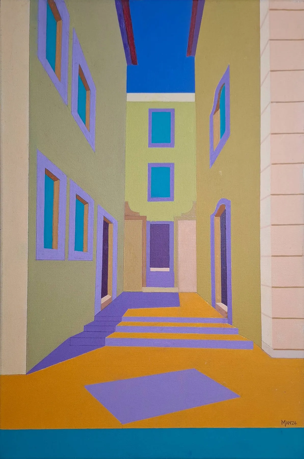 Alfama V, MAN, 2024, Acrylic on canvas