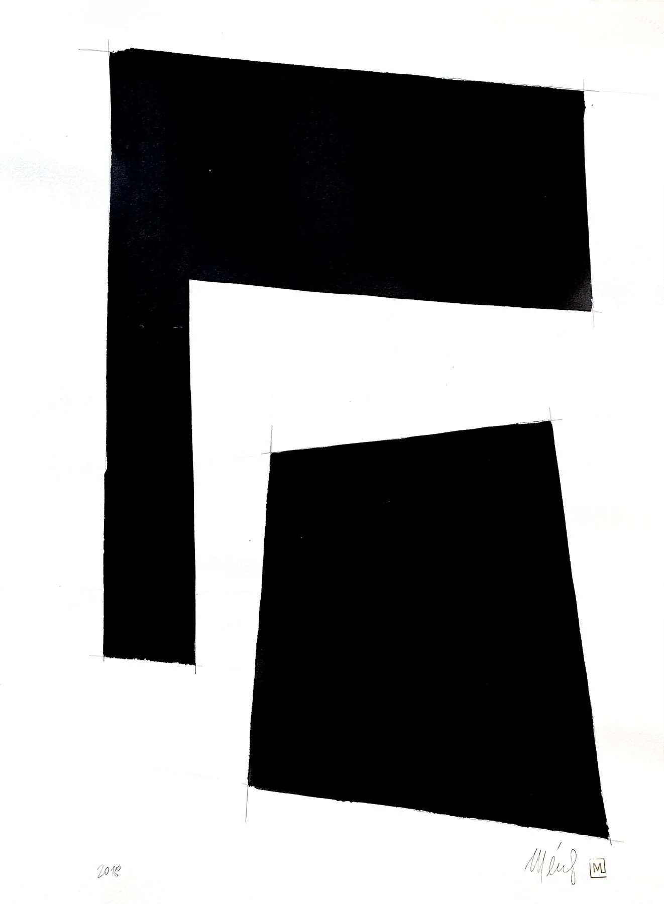 Série Herencia (262-30), Gustavo Mendez-Lizka, 2018, Mixed media on paper