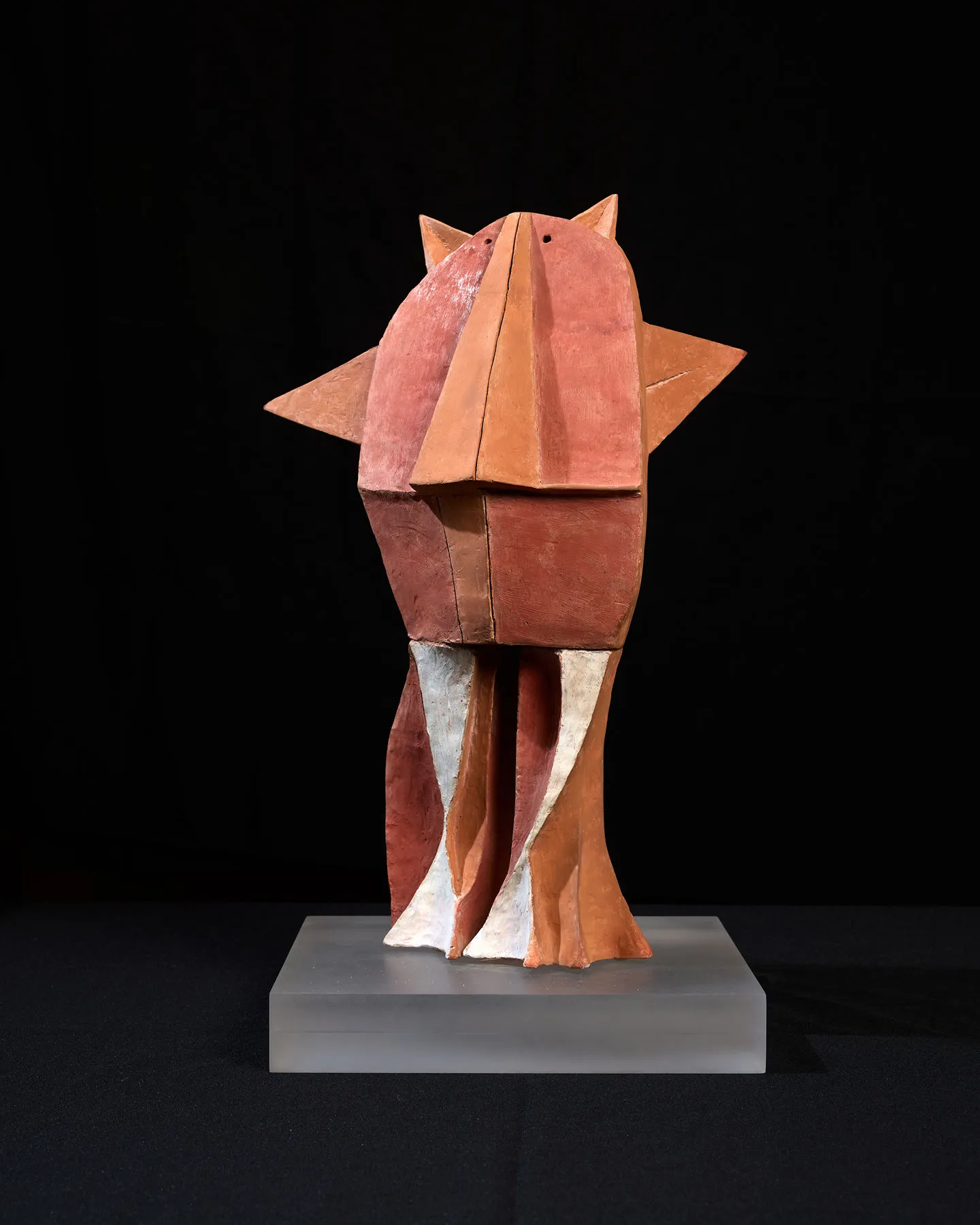 Untitled - (Gato). Escultª em, Jorge Vieira, Terracotta with engobes