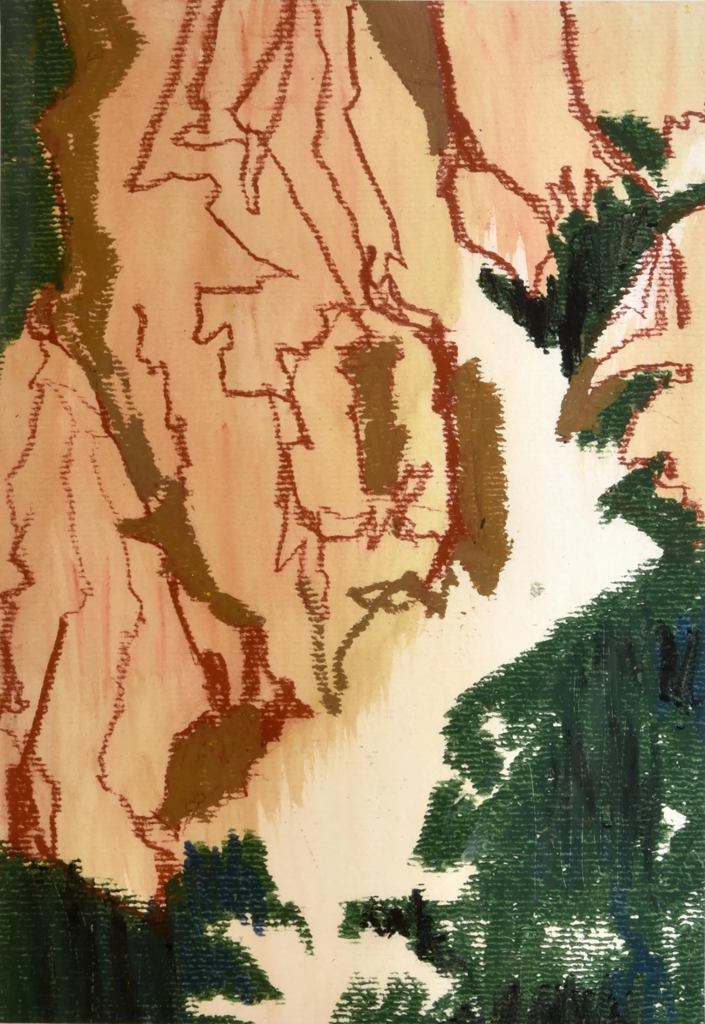 Untitled (232-20), Stefanie Pullin, 2020, Mixed media on paper