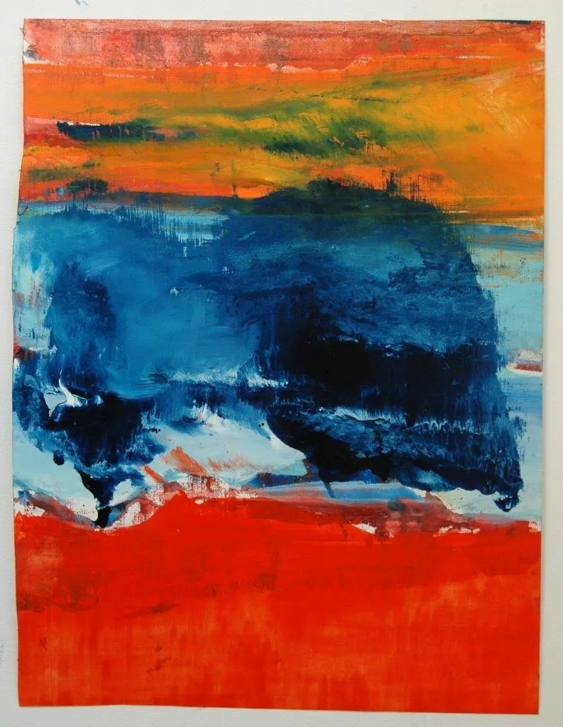 Película de fósforo #7, Ana Sério, 2016, Oil on paper
