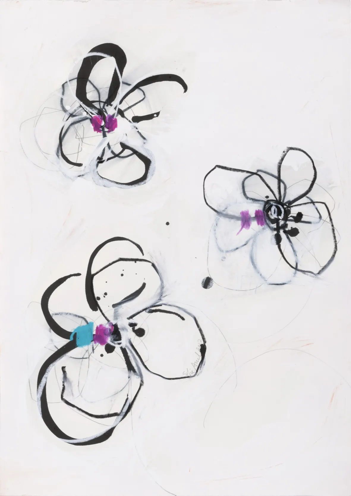 Amores-Perfeitos II, Sofia Areal, 2017, Mixed media on paper
