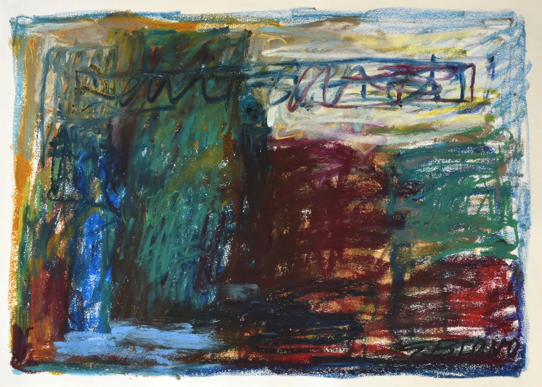 Untitled (Pastel 3), González Bravo, 2021, Pastel on paper