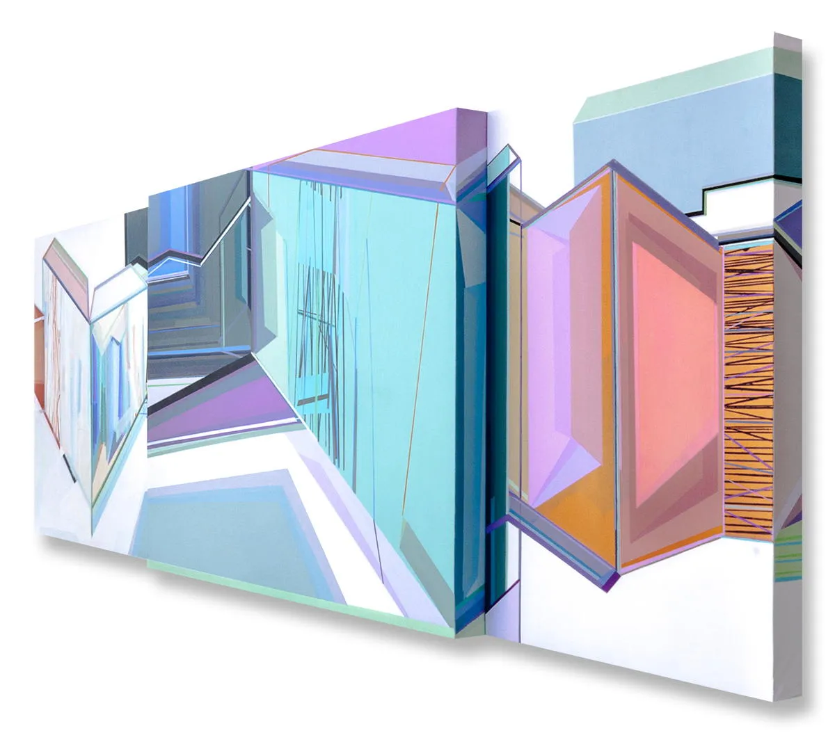 Solução de habitação #7, Ana Pais Oliveira, 2016, Acrylic on canvas