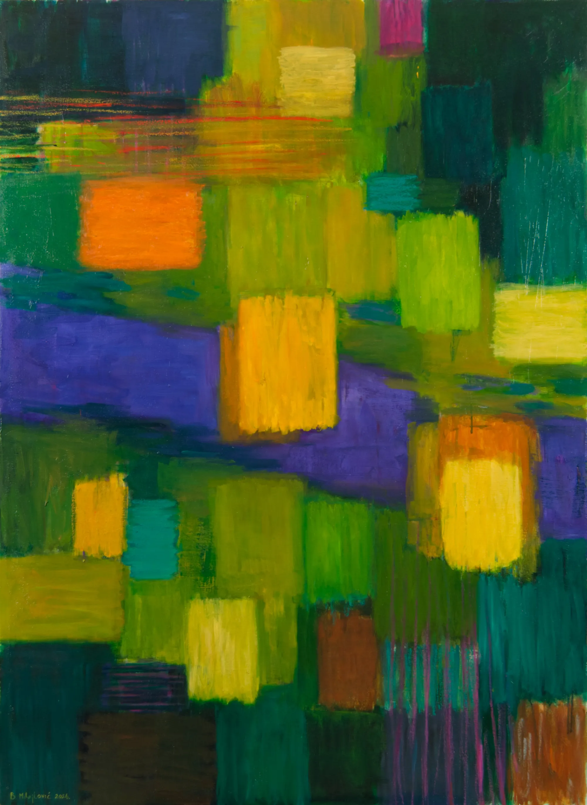 A.P.26-698 (Stream), Branislav Mihajlović, 2026, Oil on canvas