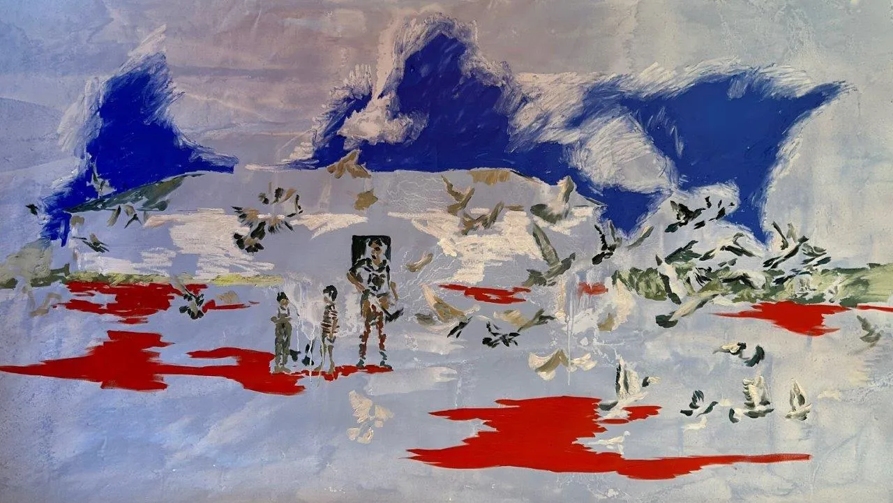 Untitled (264-04), Carlota Roque Martins, 2023, Mixed media on canvas