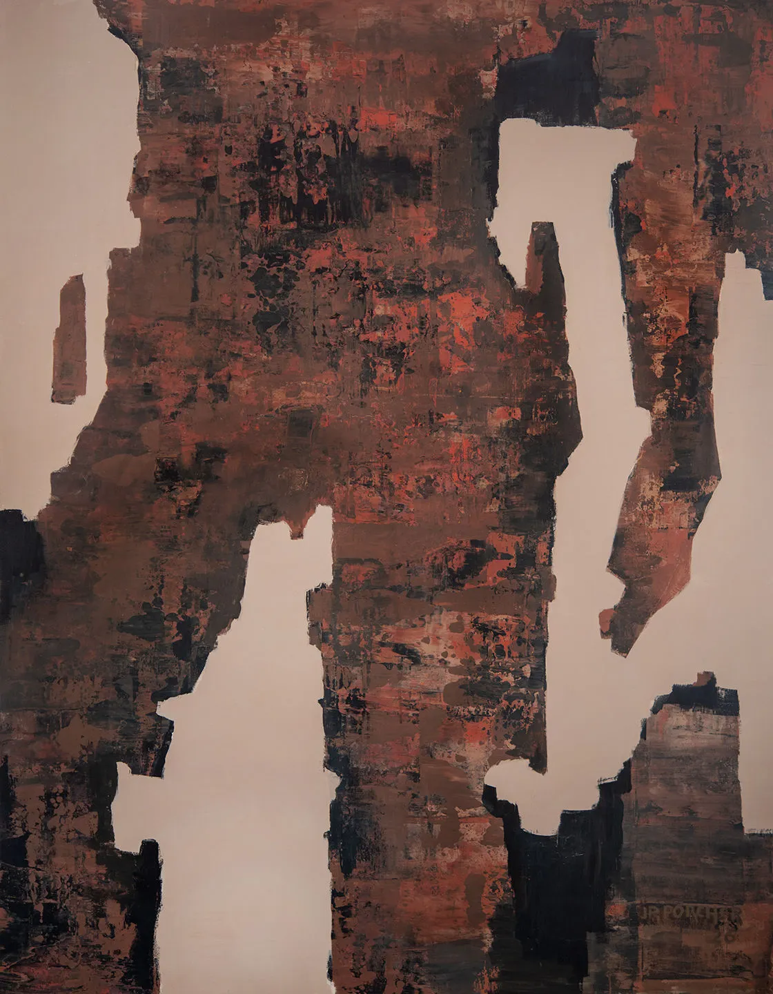 Série 2: Temporalité 2, Jean Pierre Porcher, 2026, Acrylic on canvas