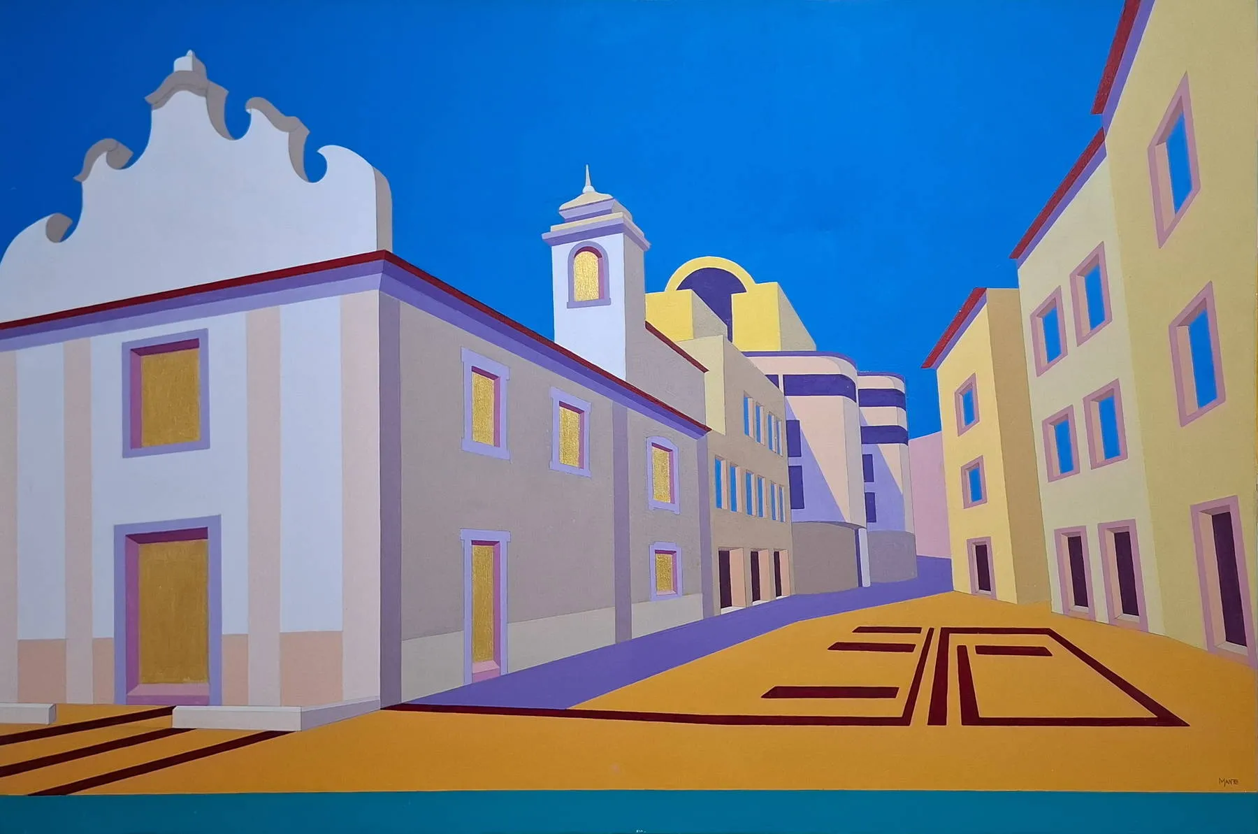 Mouraria I, MAN, 2018, Acrylic on canvas