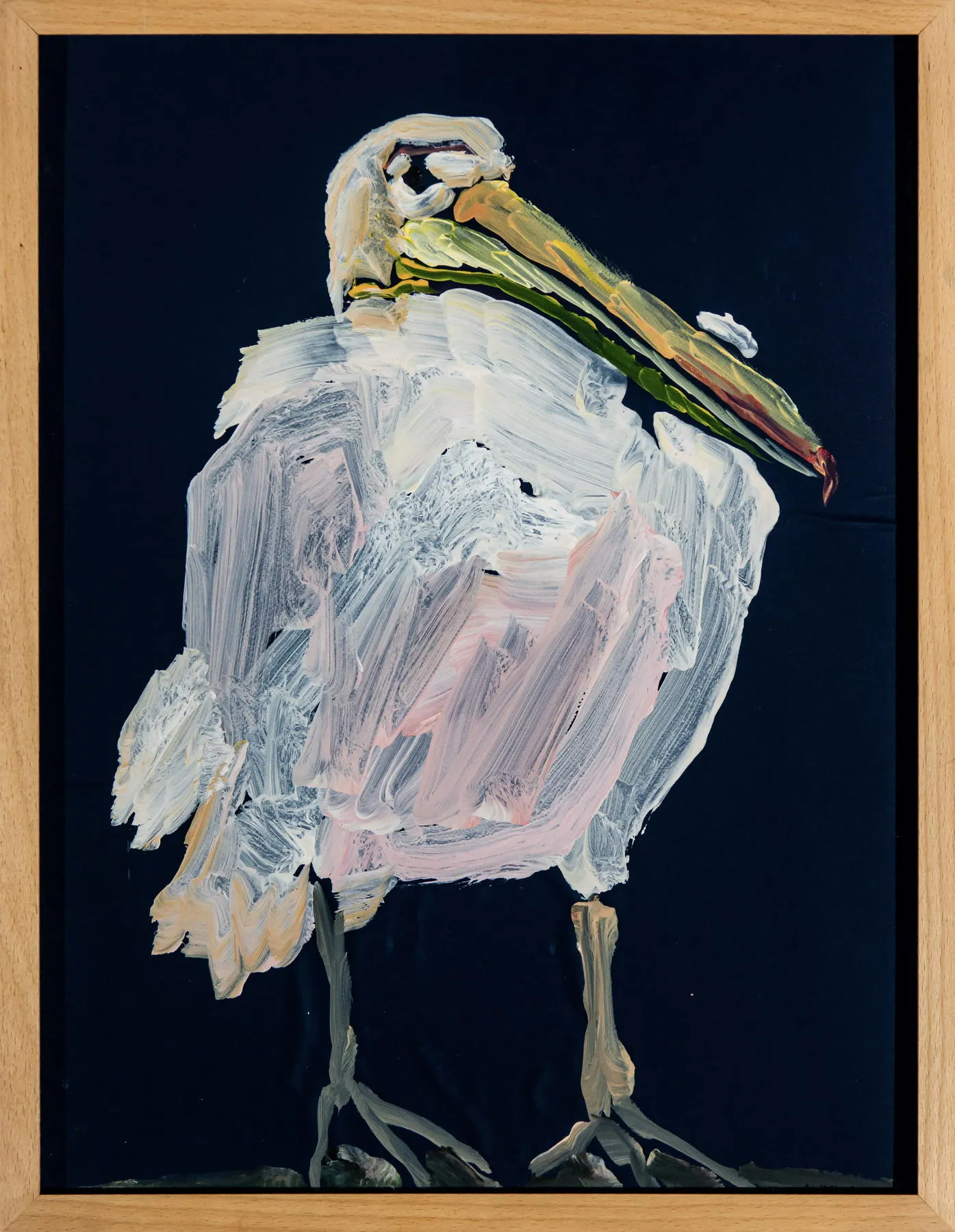 It'll pass, but first I'm going to make a drama out of it, Maísa Champalimaud, 2020, Acrylic on paper with beech frame and glass