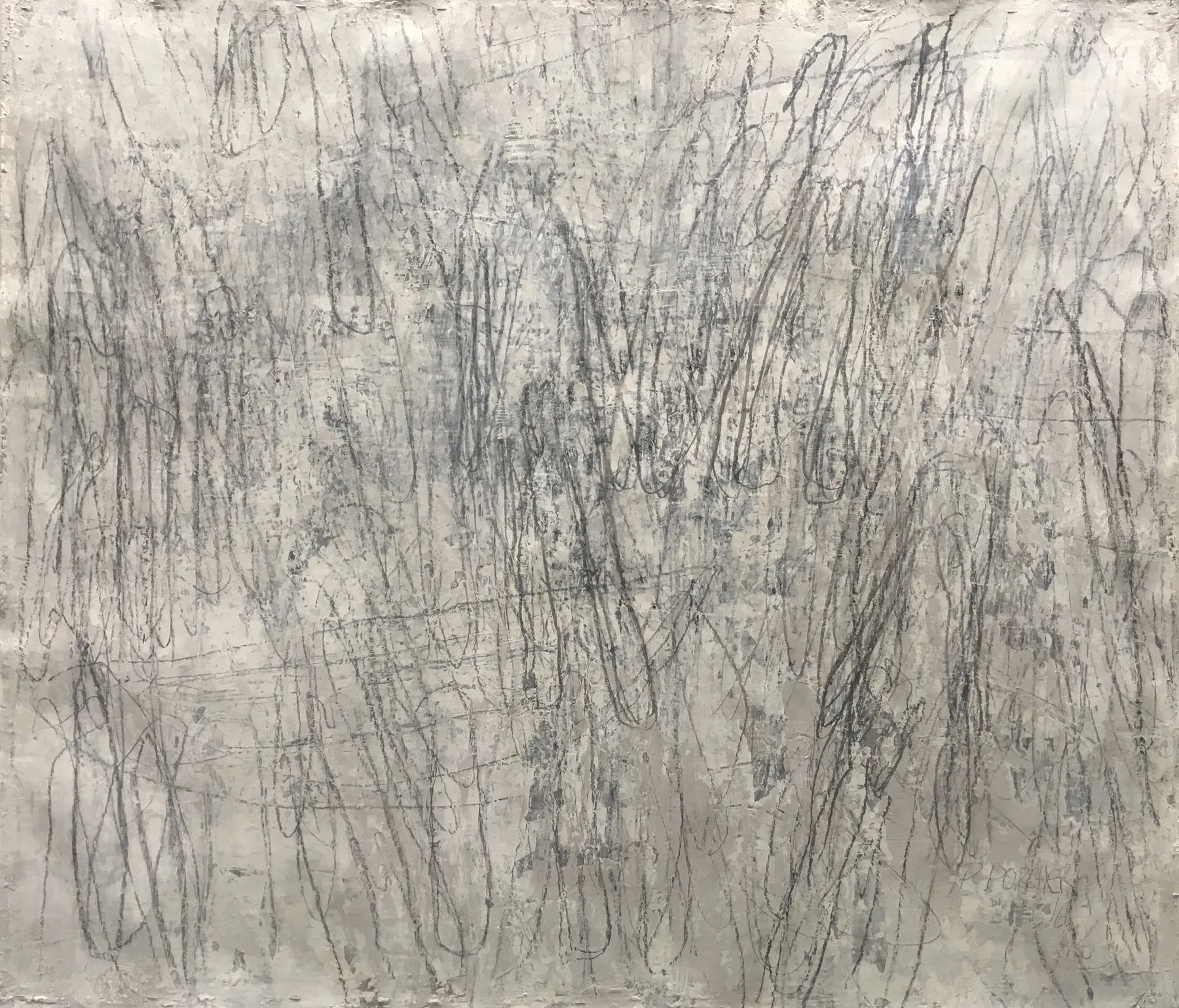Place florentine, Jean Pierre Porcher, 2016, Acrylic with graphite on paper