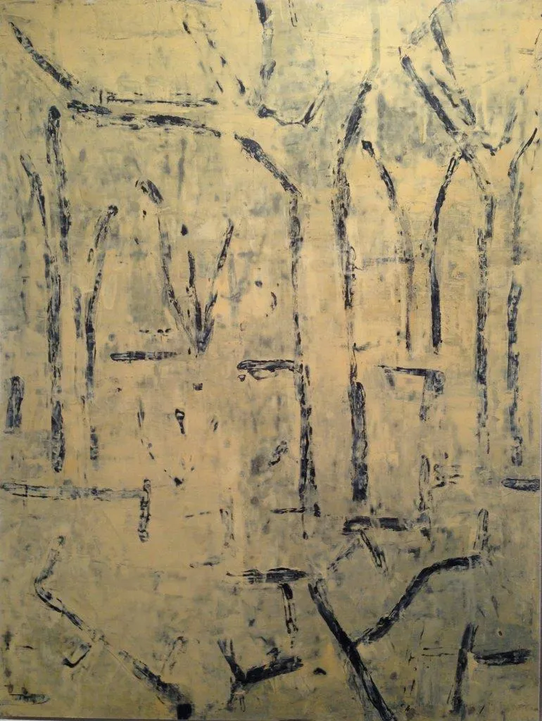 Jardin d'Été (amarelo), Jean Pierre Porcher, 2015, Painting on paper on aluminium