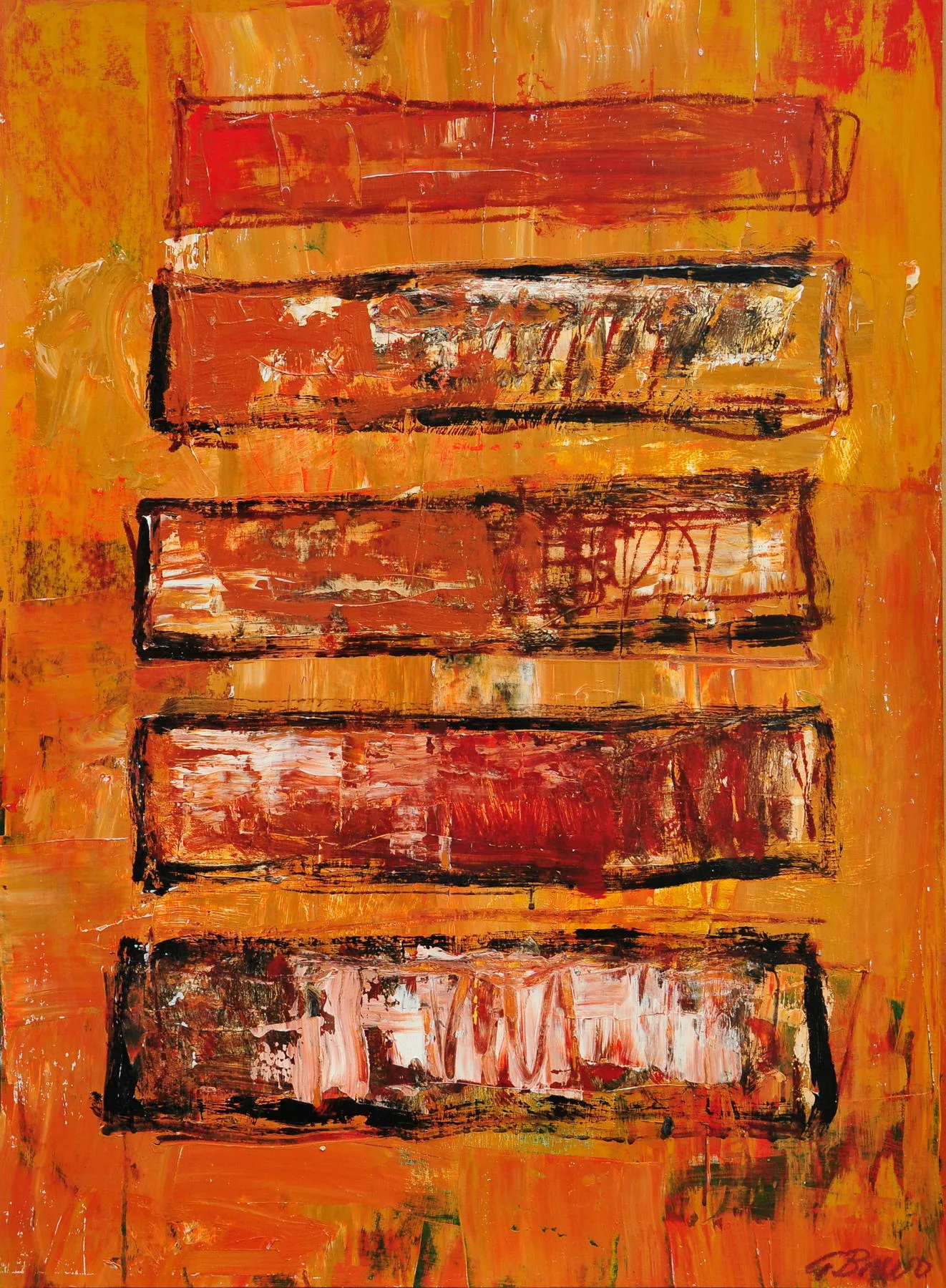 Untitled (131-10), González Bravo, 2013, Oil on cardboard