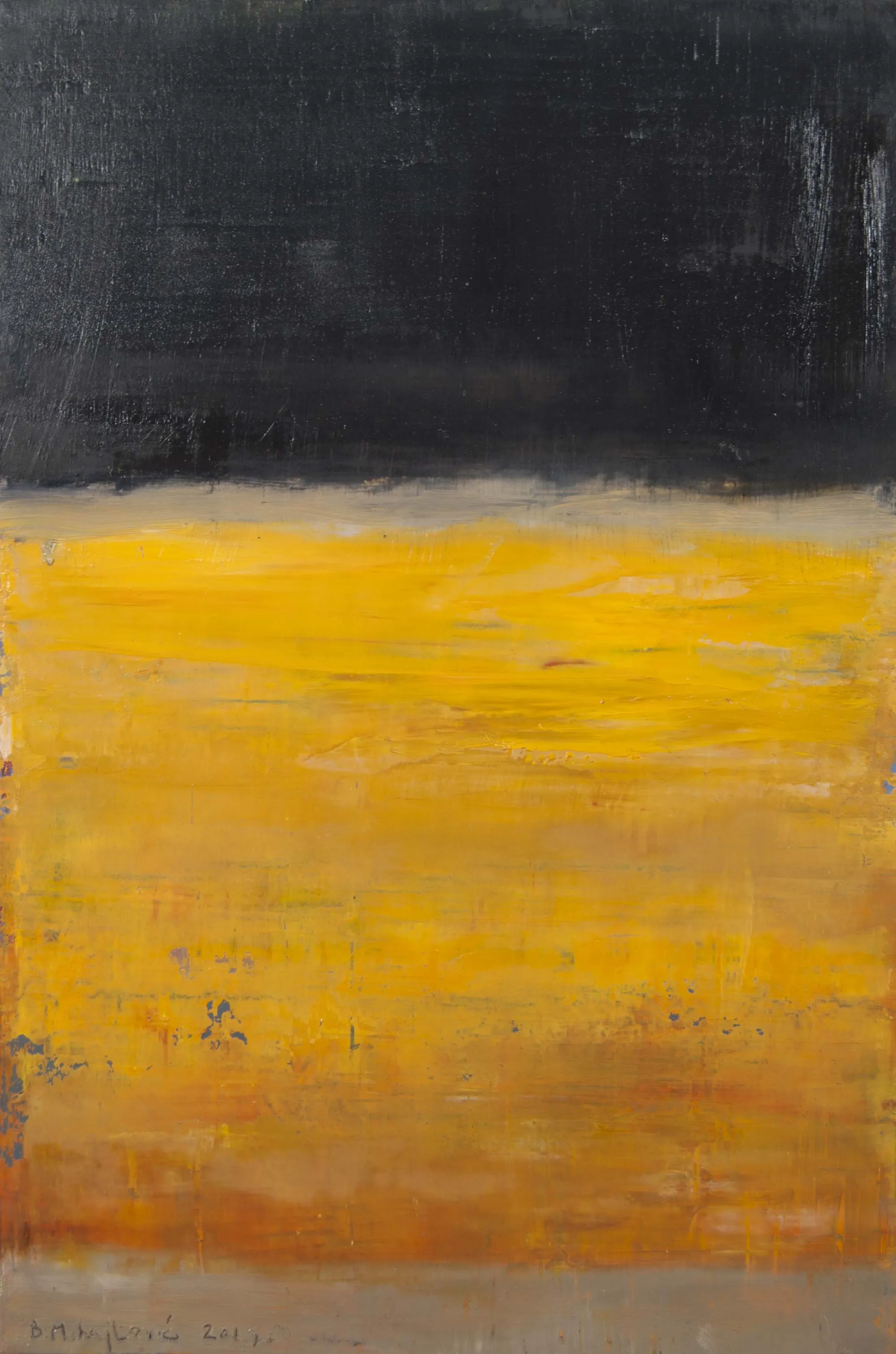 A.P.19-295 (Heavy Colours V), Branislav Mihajlović, 2019, Oil on canvas