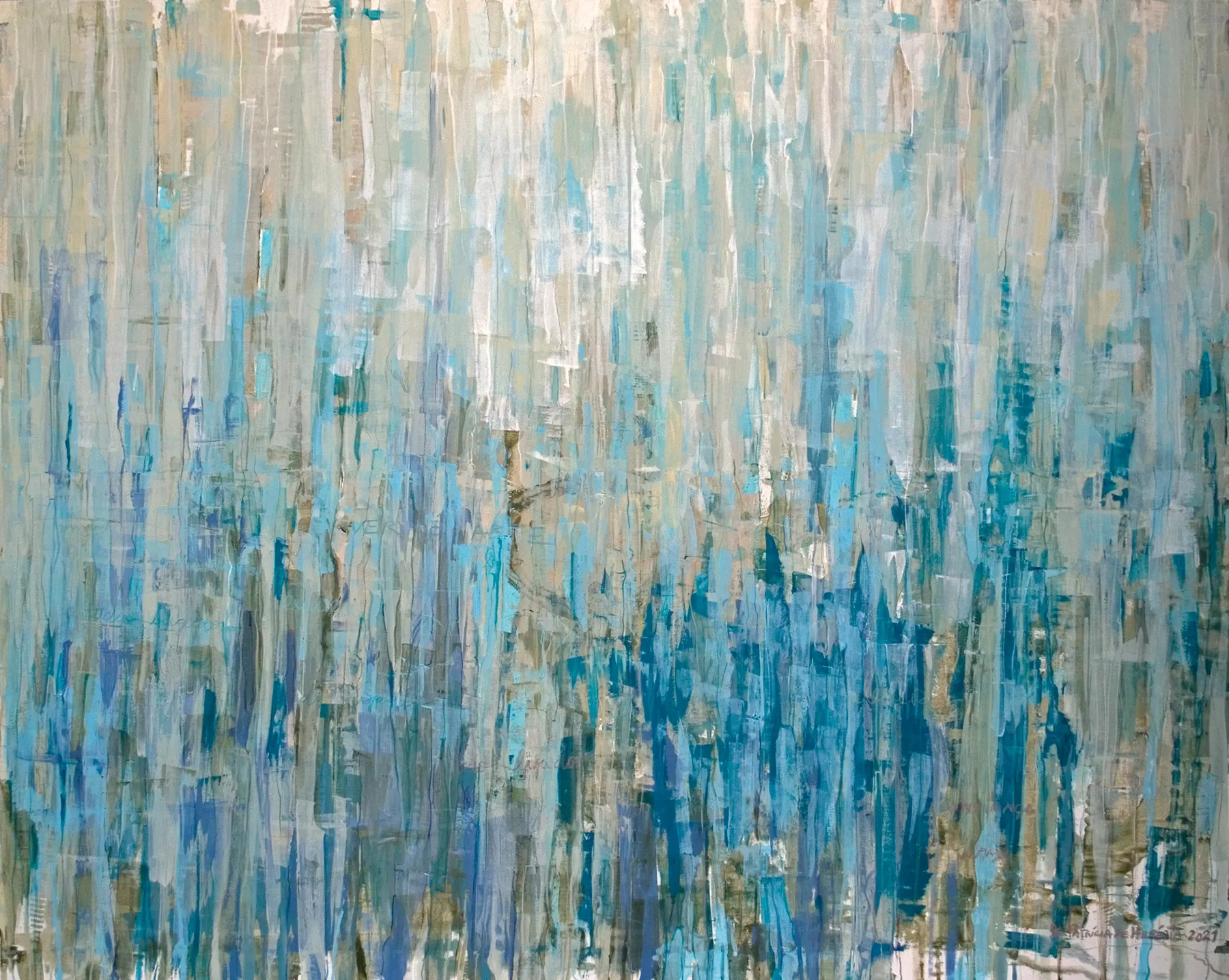 Mind over matter #00, Patrícia de Herédia, 2021, Mixed media on canvas