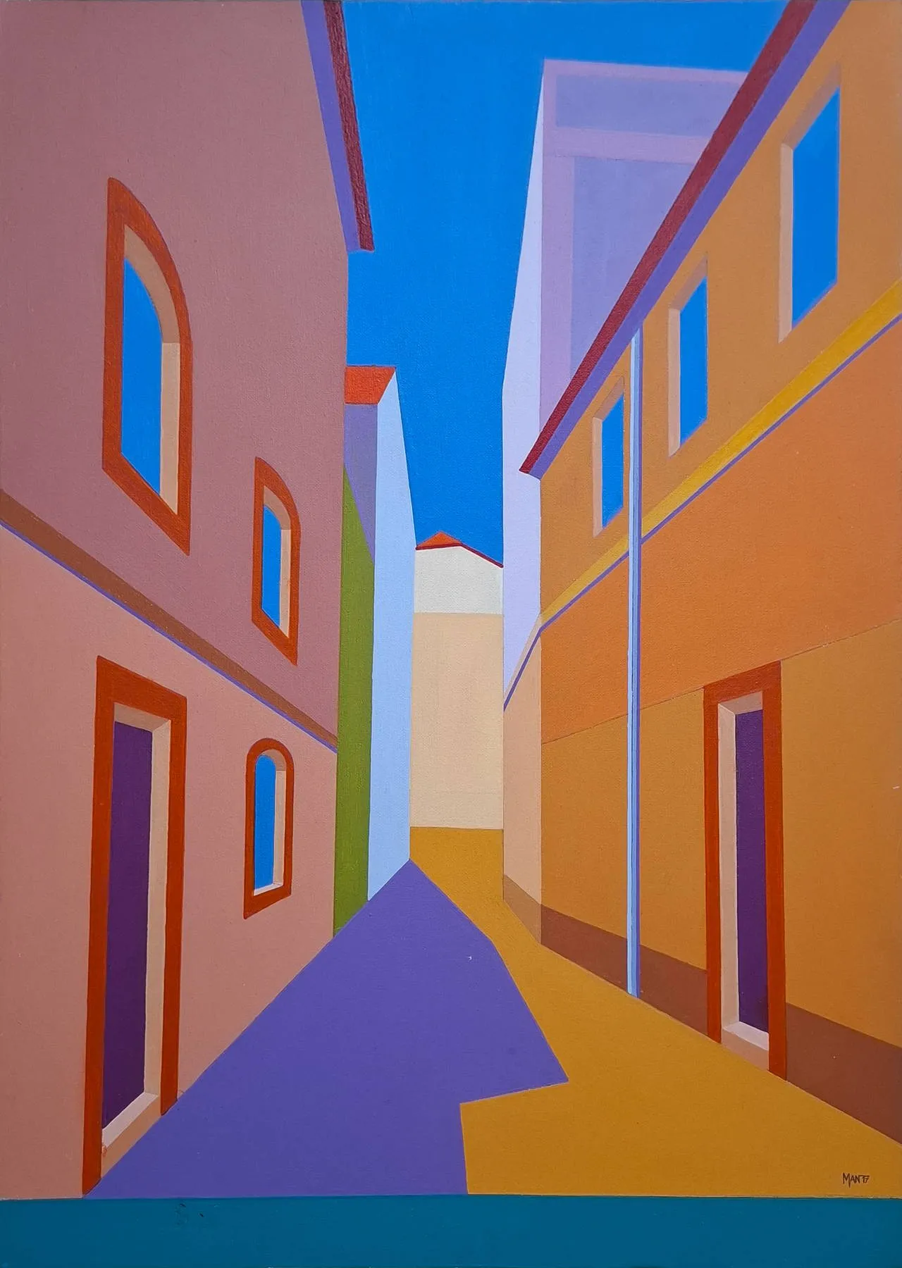 Bairro Alto II, MAN, 2017, Acrylic on canvas