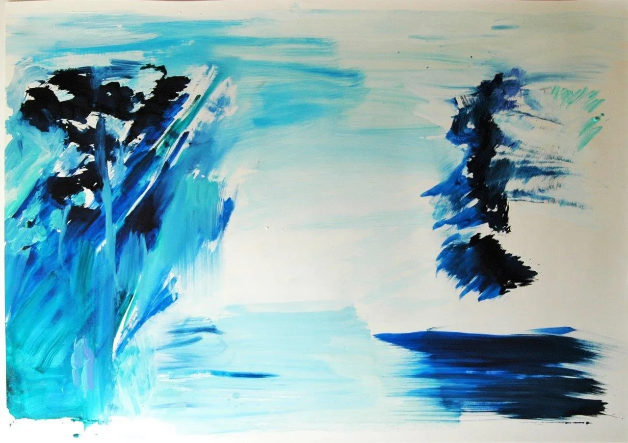 Reflexo (turvo) da luz #5, Ana Sério, 2015, Oil on paper