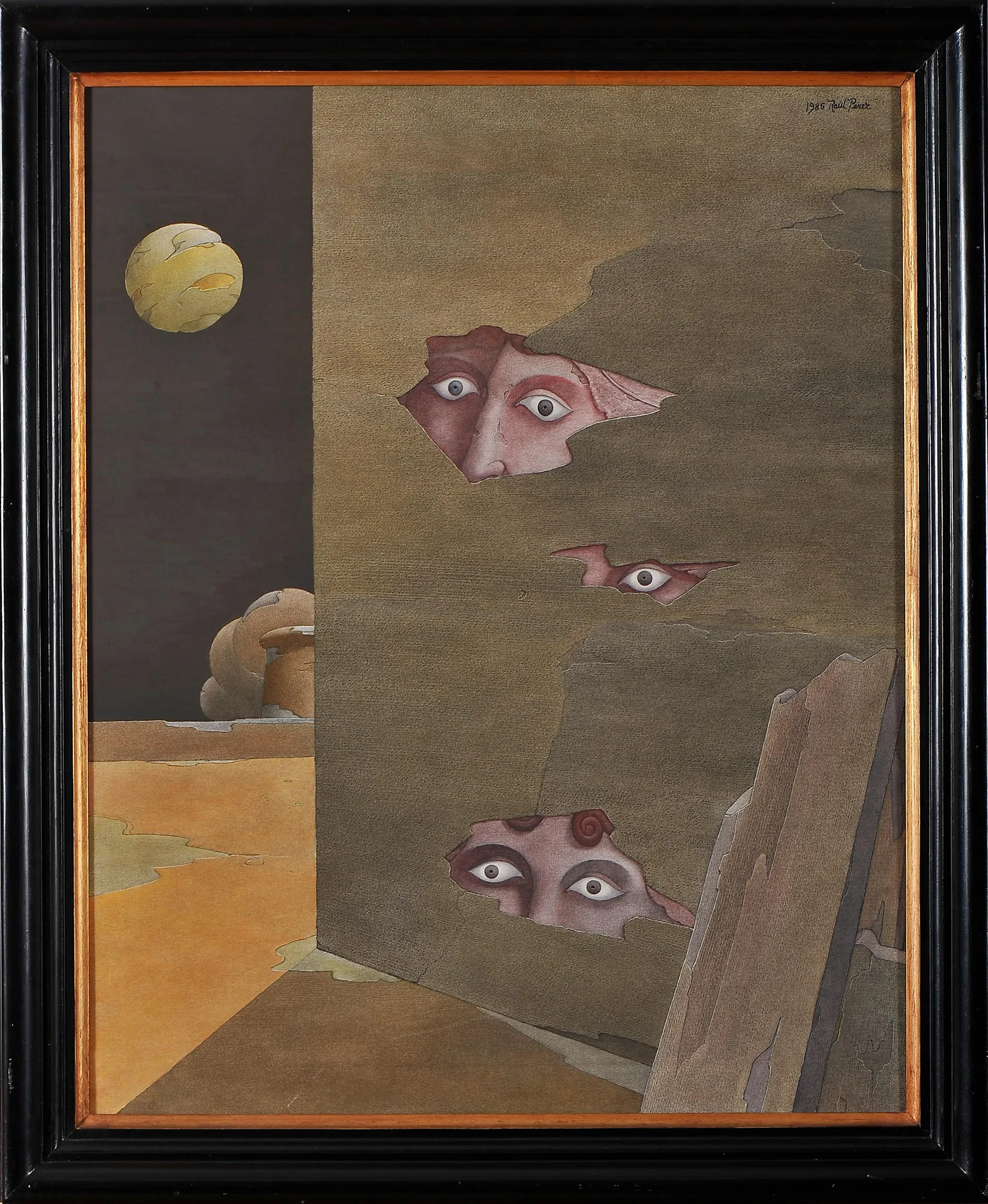 Paisagem enigmática, Raúl Perez, 1985, Oil on canvas