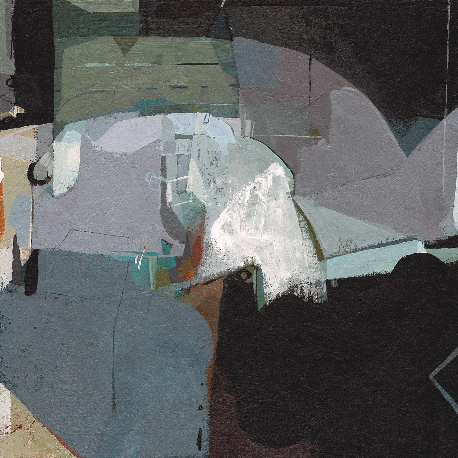 Foam, Rui Tavares, 2010, Acrylic on cardboard