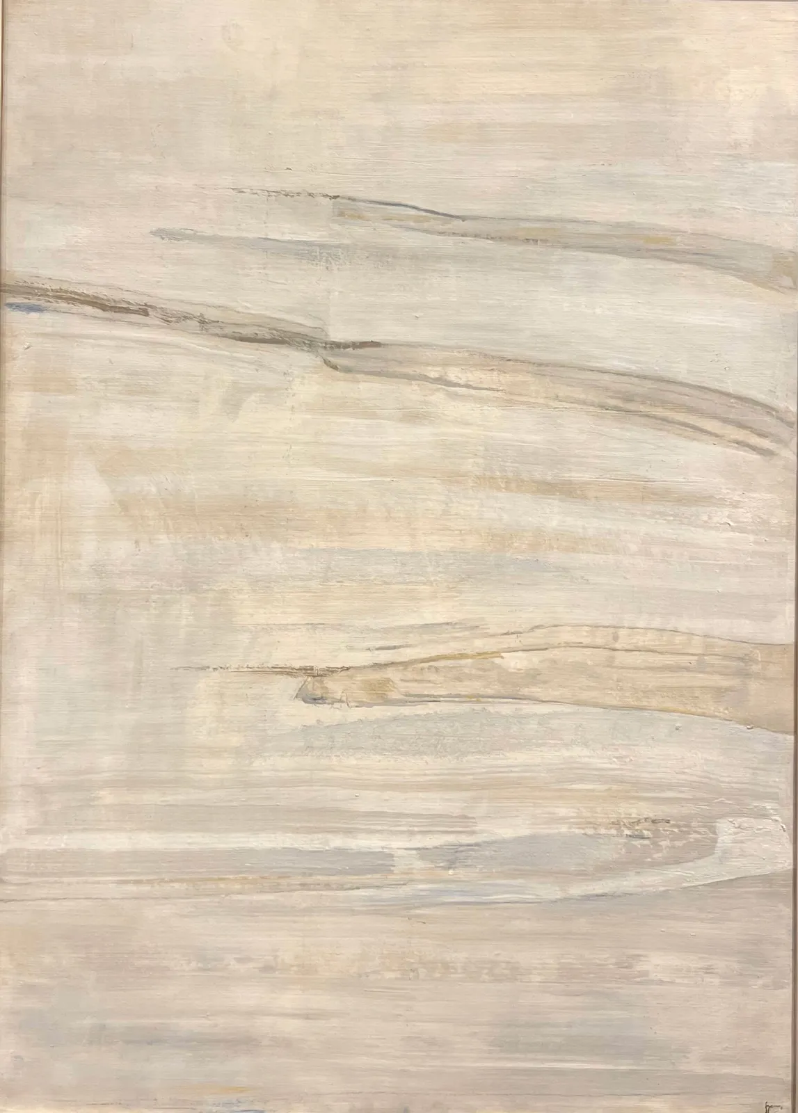 Les Sables, Árpád Szenes, 1979, Oil on paper mounted on canvas