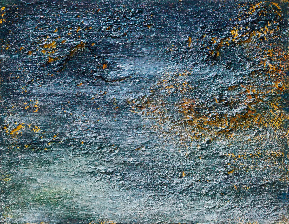 Mi Noche Interior, Alberto Reguera, 2026, Mixed media on canvas
