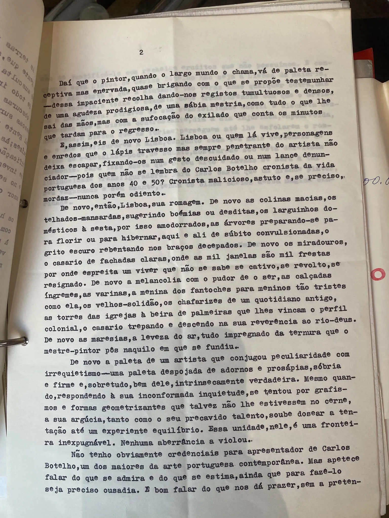 Carlos Botelho: um regresso à São Mamede