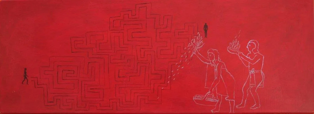 99 43 Série Abrigo VI, Benedita Kendall, 2010, Acrylic on canvas