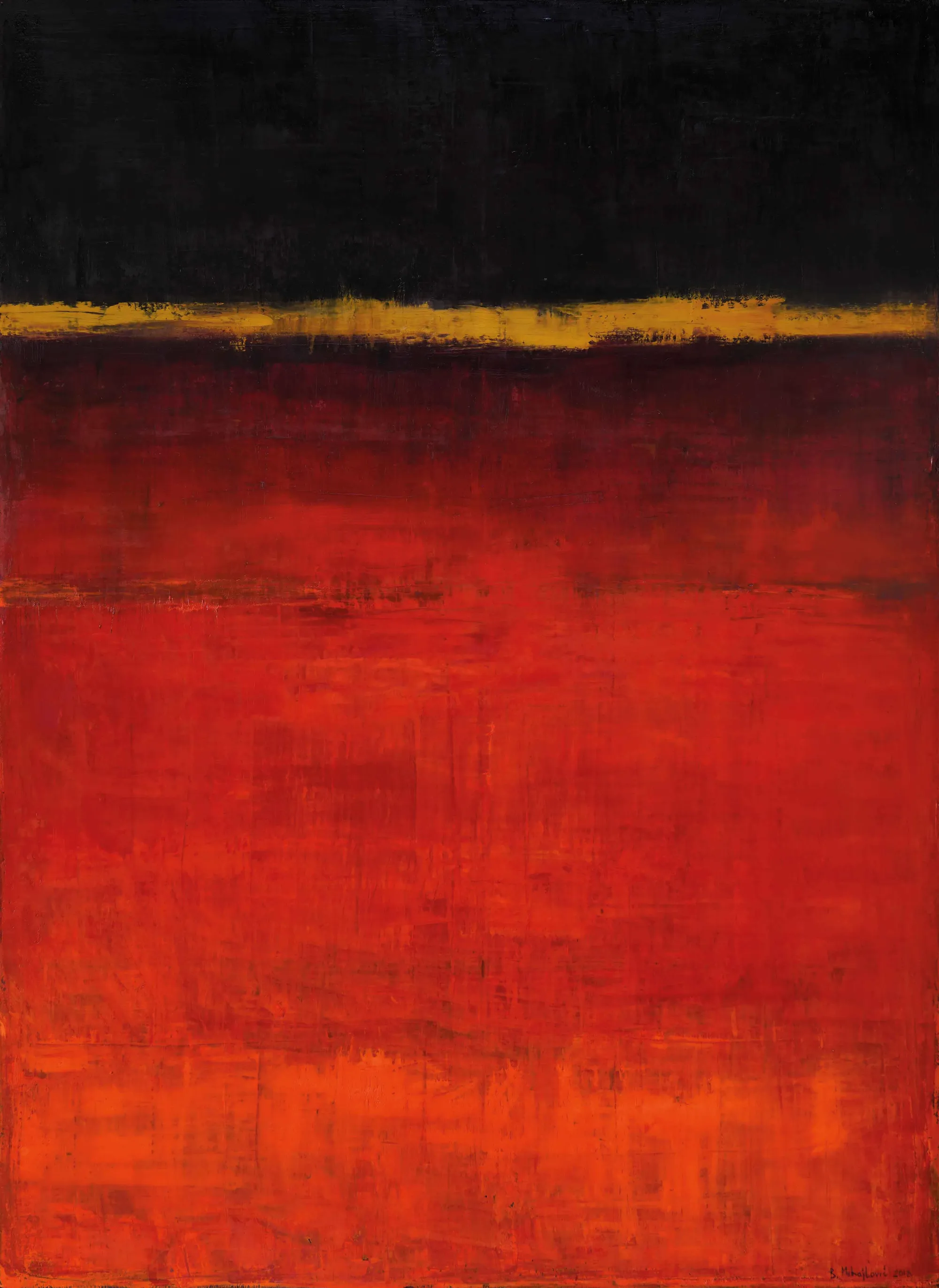 A.P.15-173 (Pompeii I), Branislav Mihajlović, 2015, Oil on canvas