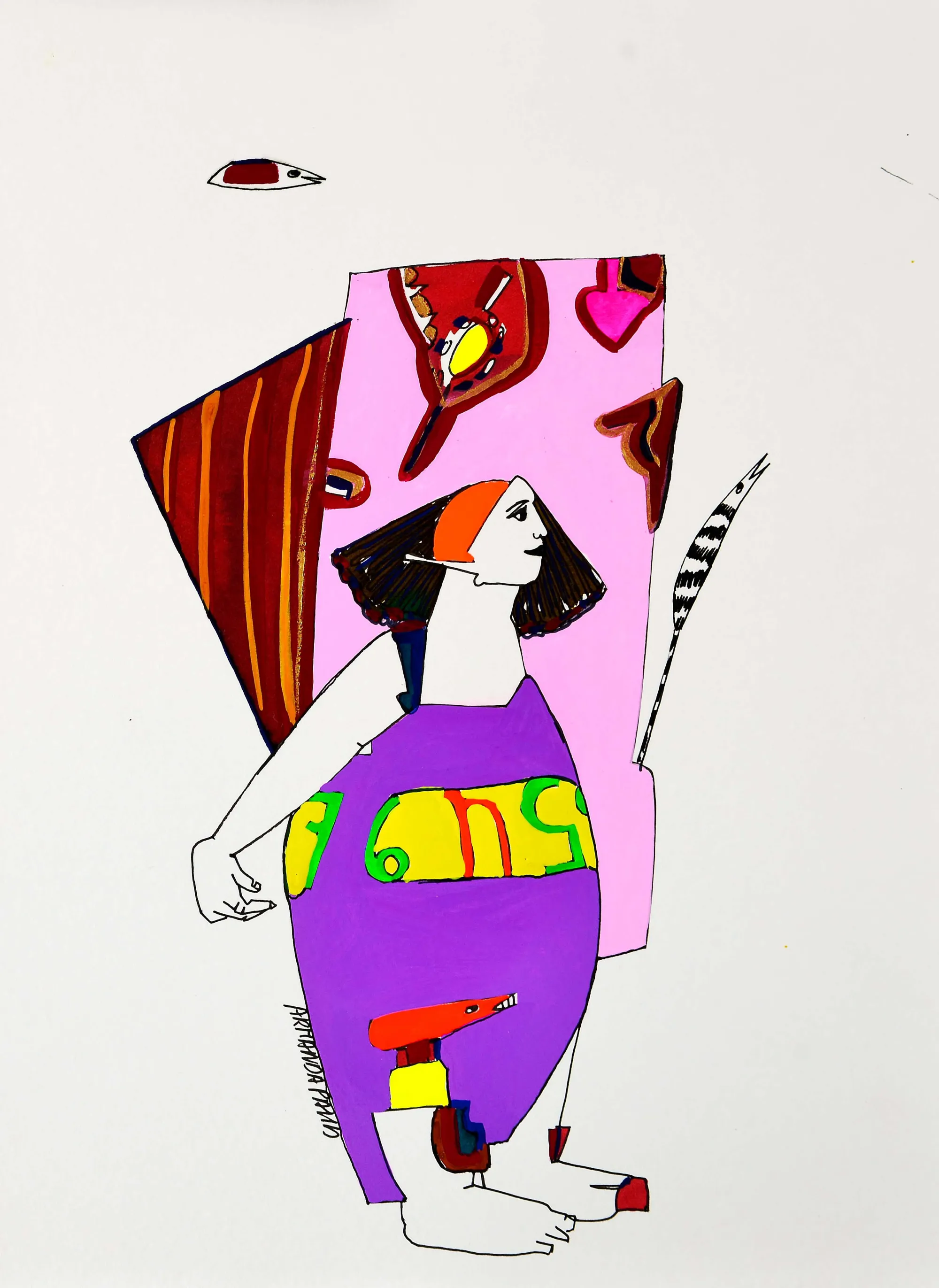 Untitled (146-22), Armanda Passos, 2014, India ink and gouache on paper