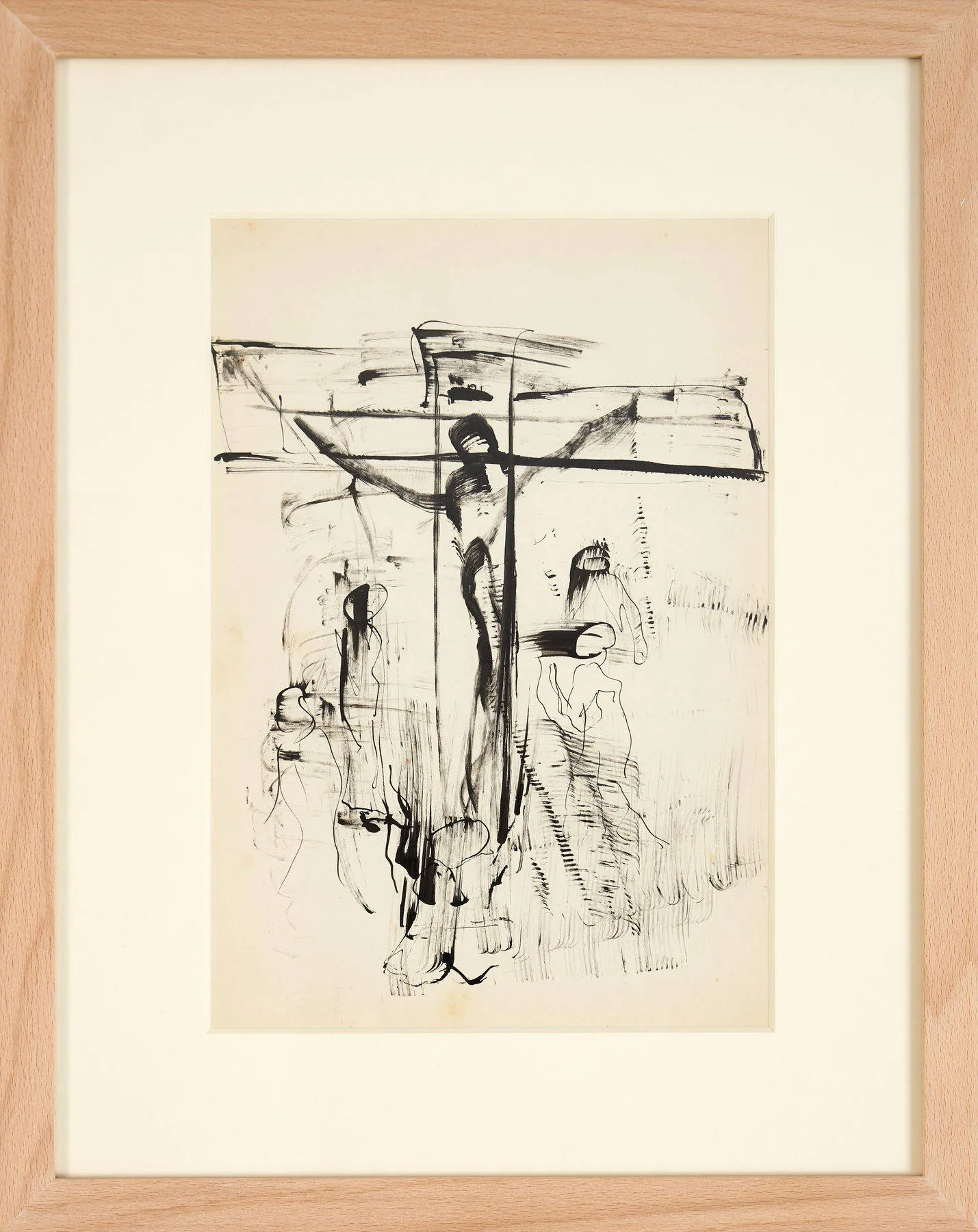 Cristo, Moita Macedo, India ink on paper