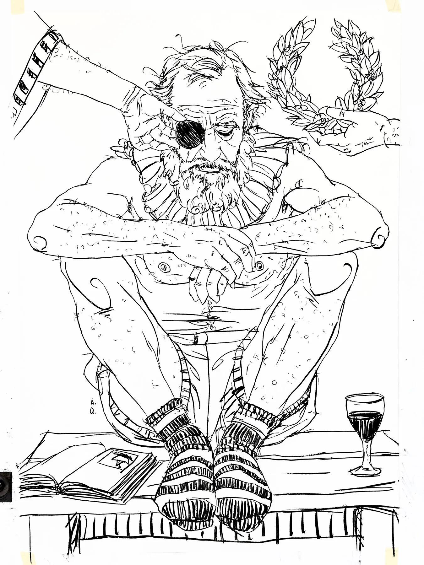 Untitled (P119-16), Amaro della Quercia, 2025, Charcoal on paper