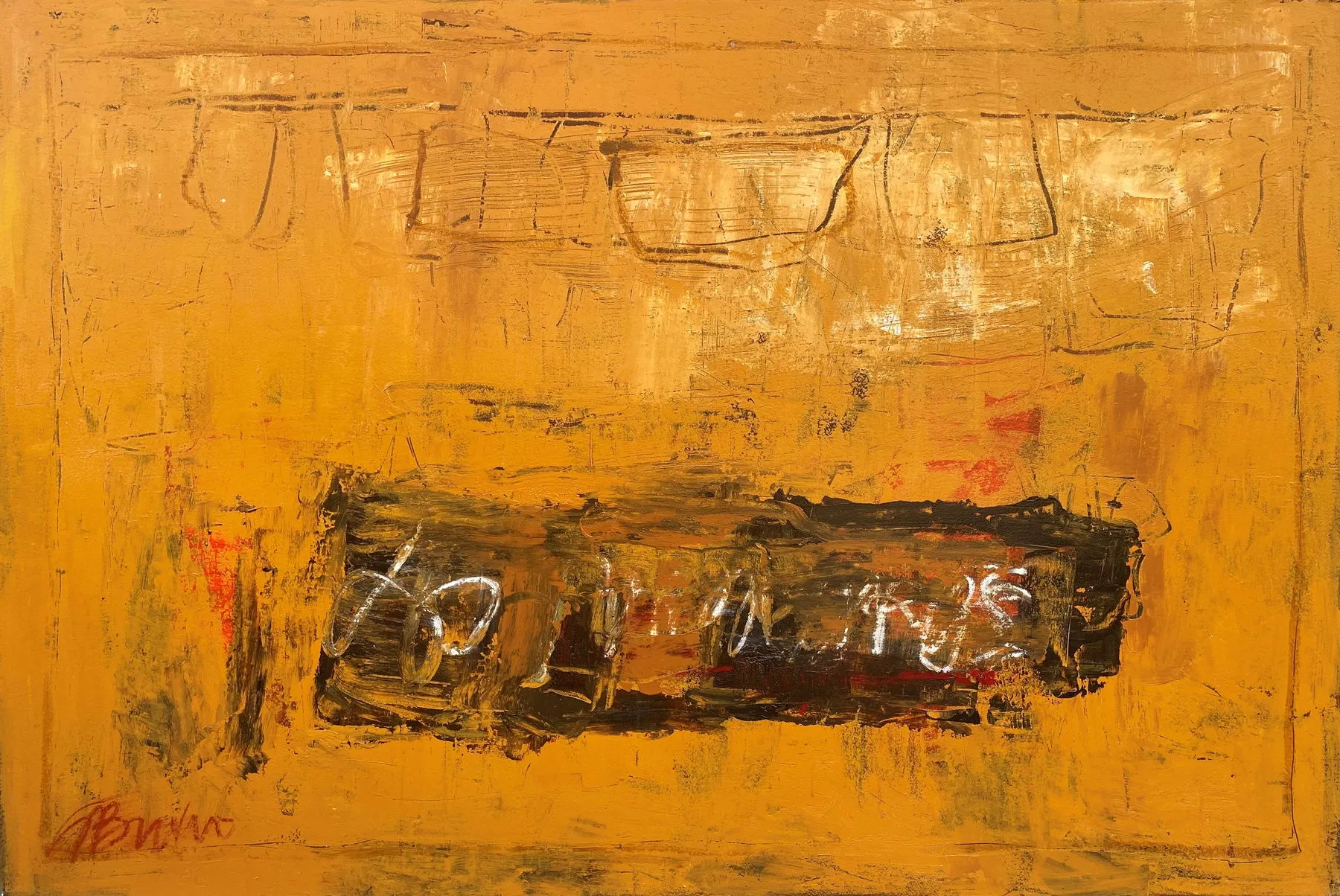 Untitled (P104-22), González Bravo, 2019, Oil on paper