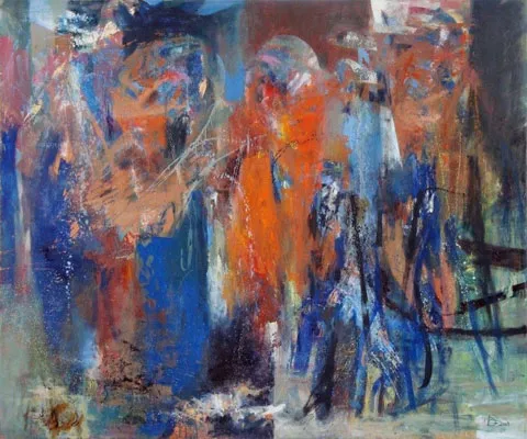 Mar Vermelho, Deolinda Fonseca, 2009, Oil on canvas