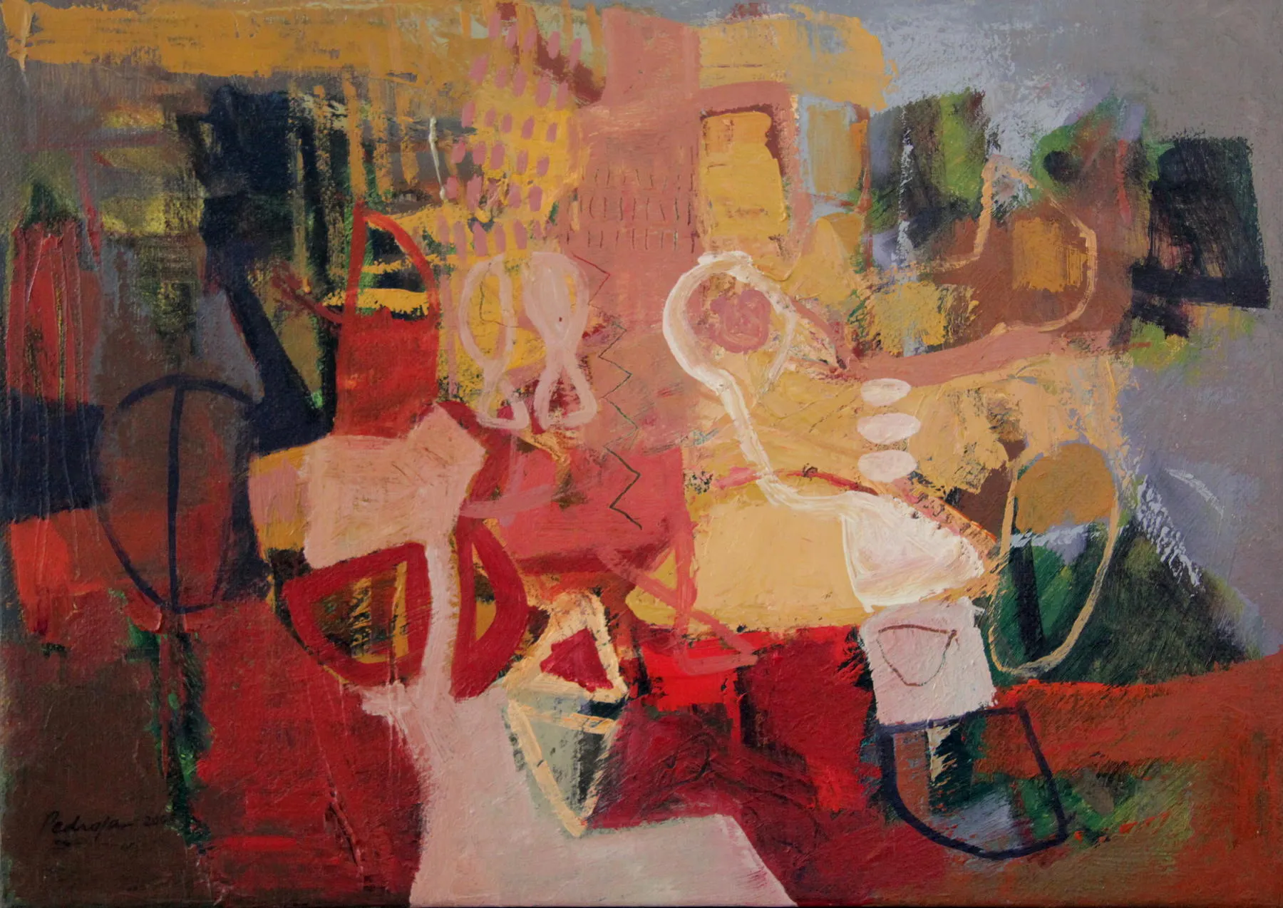 Pianista, Bruno Pedrosa, 2008, Oil on canvas
