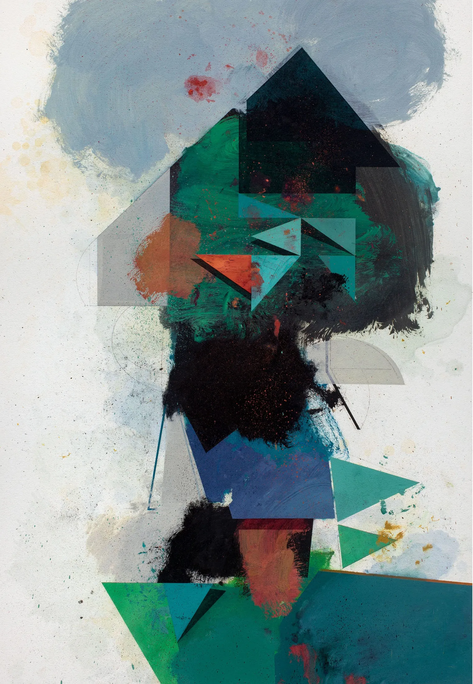 Lugares Impolutos (259-20), Gil Maia, 2022, Oil on paper
