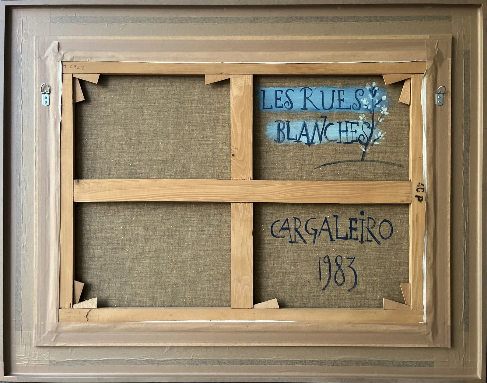 Les Rues Blanches, Manuel Cargaleiro, 1983, Oil on canvas