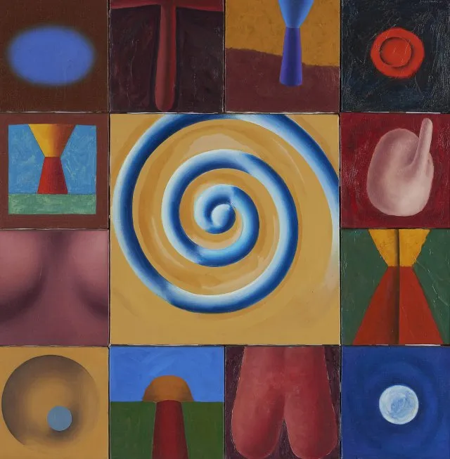 Maelstrom, Jorge Martins, 1991, Acrylic on canvas