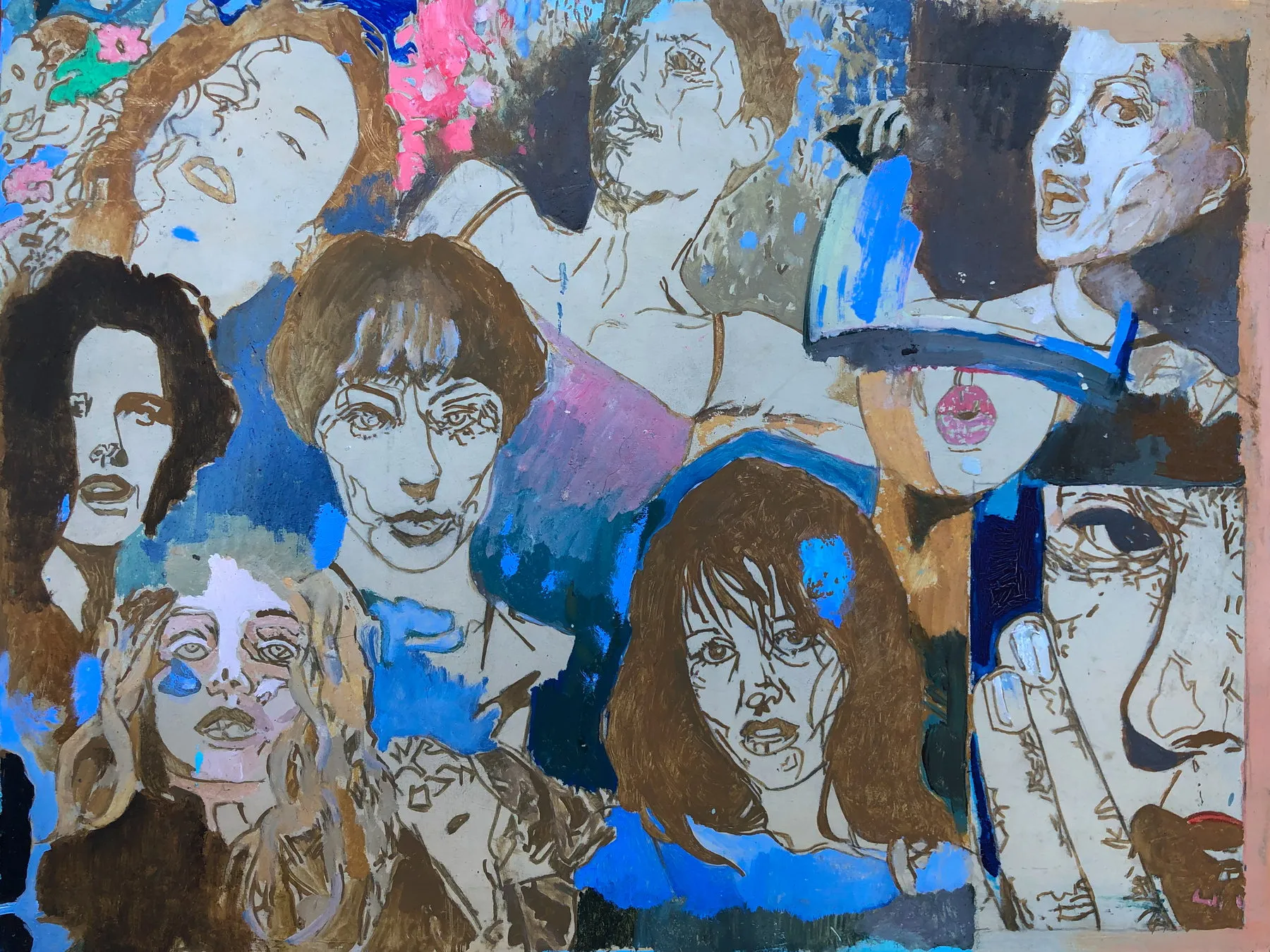 Untitled (223-24), João Cristóvão, 2020, Oil on cardboard